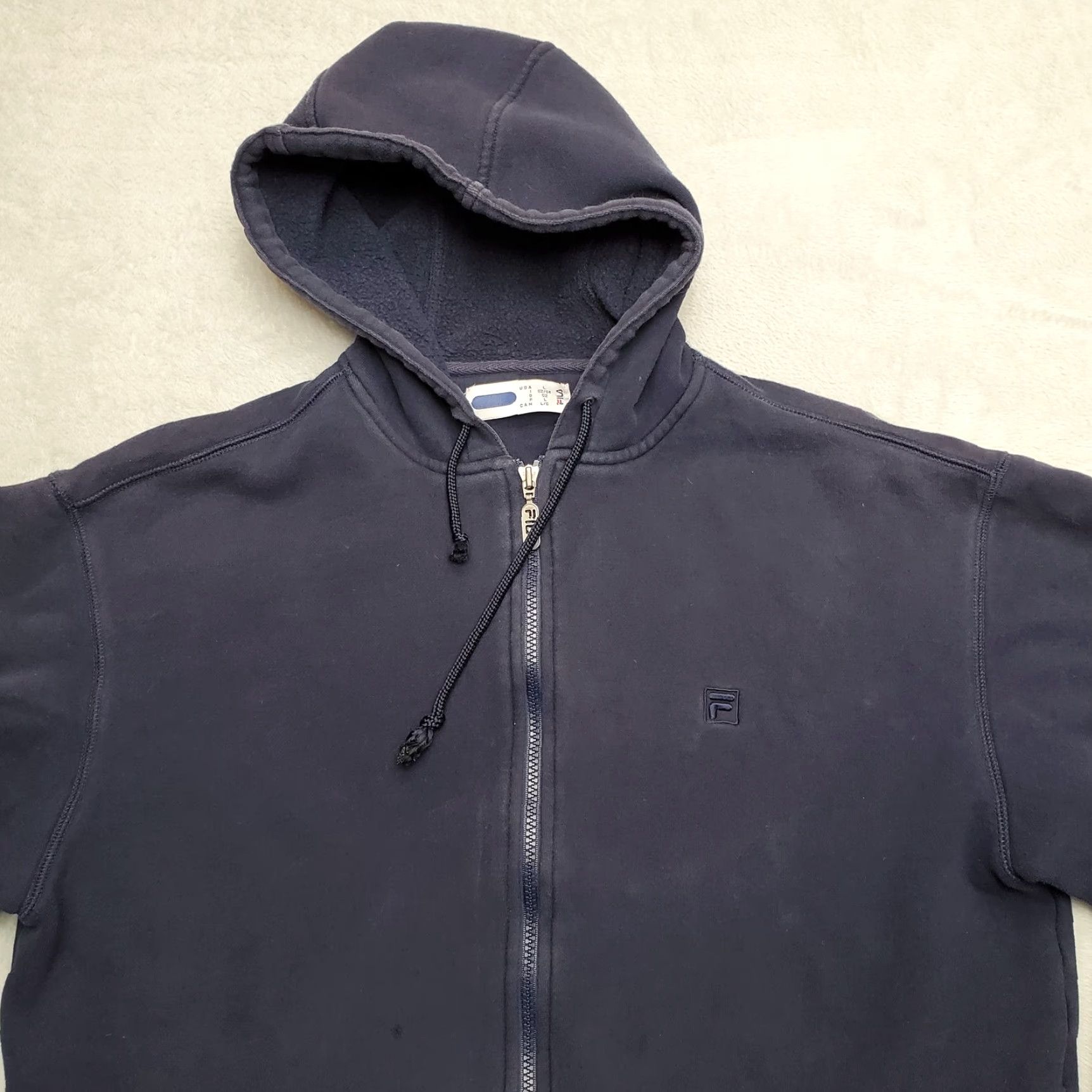 Fila VINTAGE FILA Hoodie Mens L Blue Long Sleeve Hooded Cotton Blend Outdoor Size US L / EU 52-54 / 3 - 2 Thumbnail