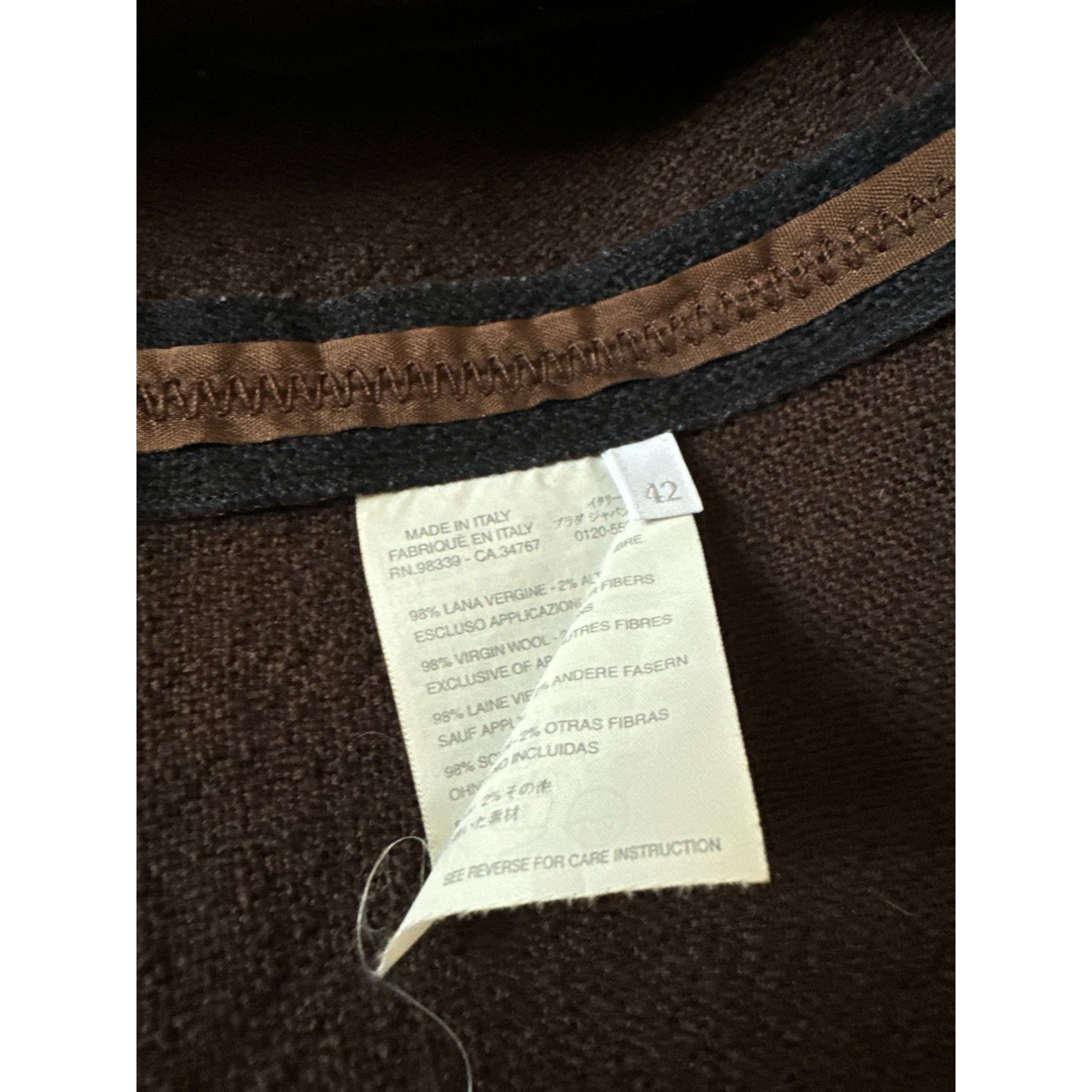 Miu Miu Black Wool Jacket Size S / US 4 / IT 40 - 6 Thumbnail