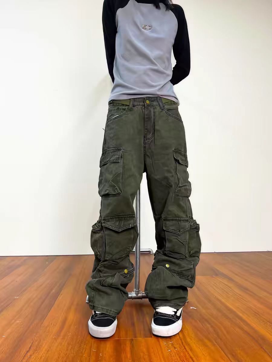 Japanese Brand × Vintage Vintage Street Multi-Pocket Loose Casual Workwear Jeans Size US 30 / EU 46 - 4 Thumbnail