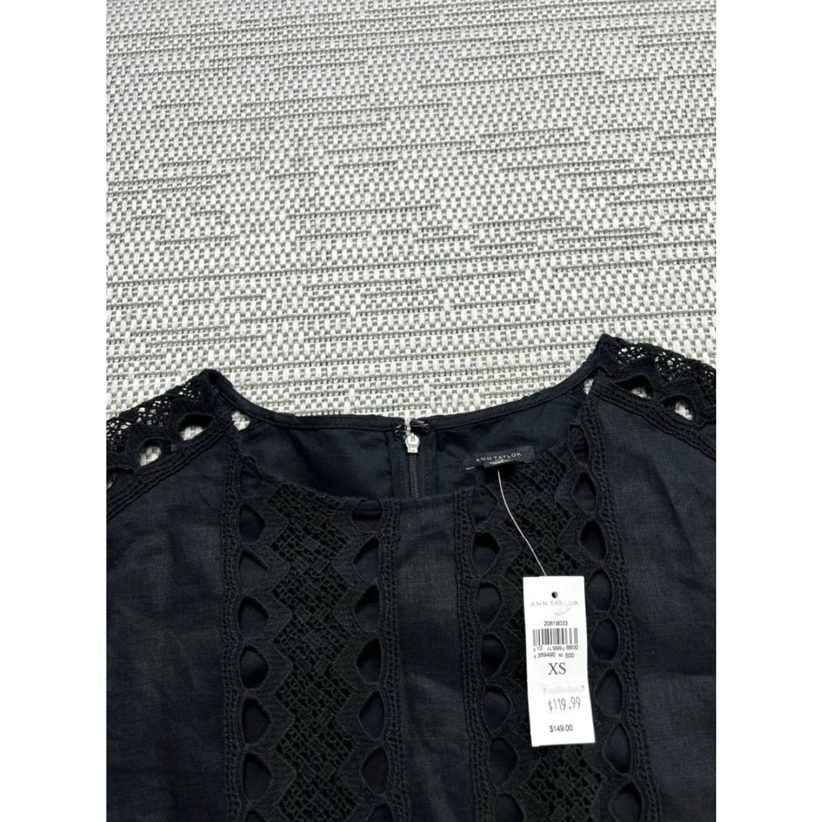 Ann Taylor Ann Taylor Dress Womens Xs Black Lace Blouson New Size XS / US 0-2 / IT 36-38 - 2 Thumbnail