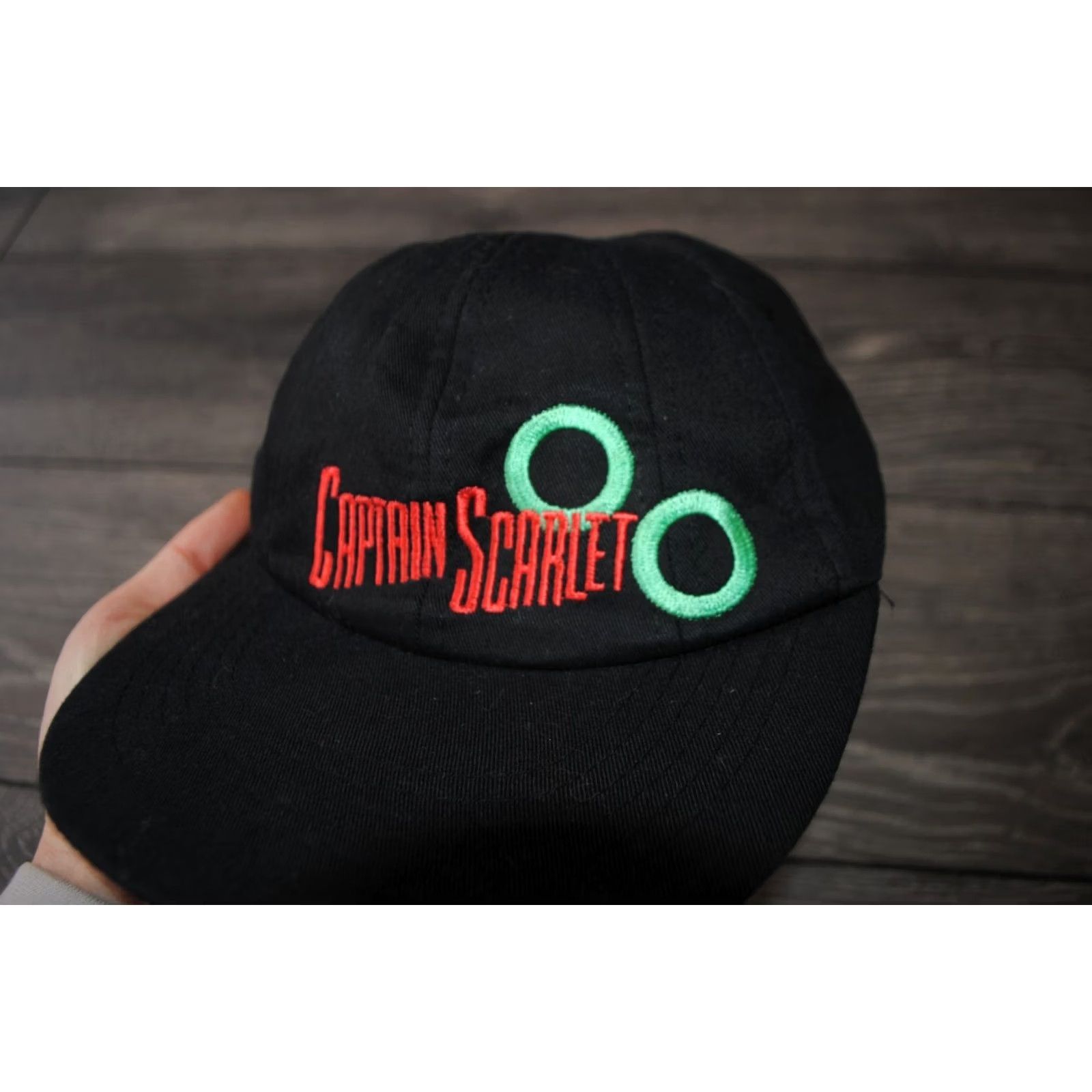 Vintage CAPTAIN SCARLET CAP UNITED KINGDOM BRITISH SCIENCE FICTION 1993 HAT BLACK OS Men's Cap Capitan Scarlet Cap United Kingdom Black OS Hats Size ONE SIZE - 2 Thumbnail