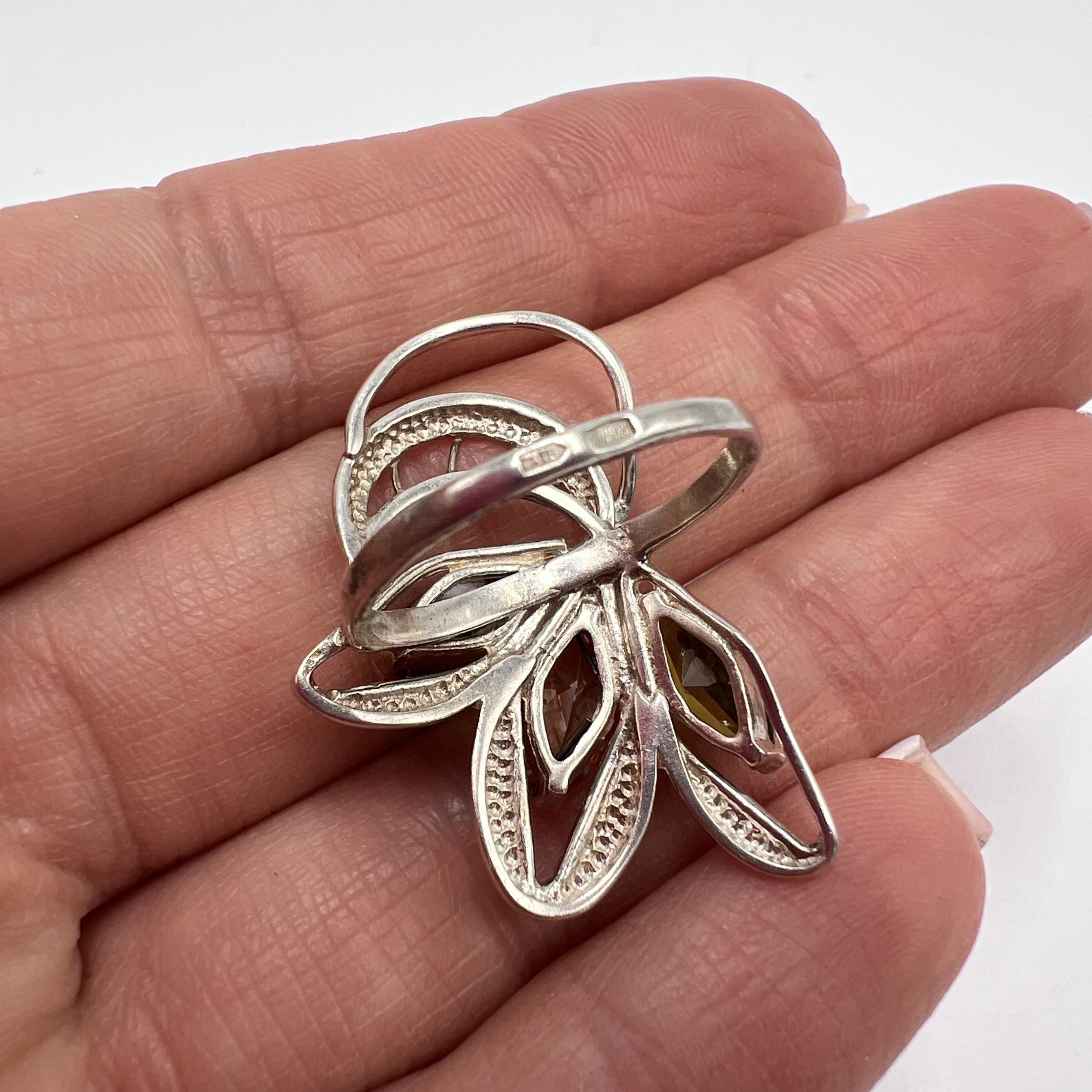 Vintage Vintage Sterling Silver 925 Ring Jewelry Women's Size 7US Size ONE SIZE - 4 Thumbnail