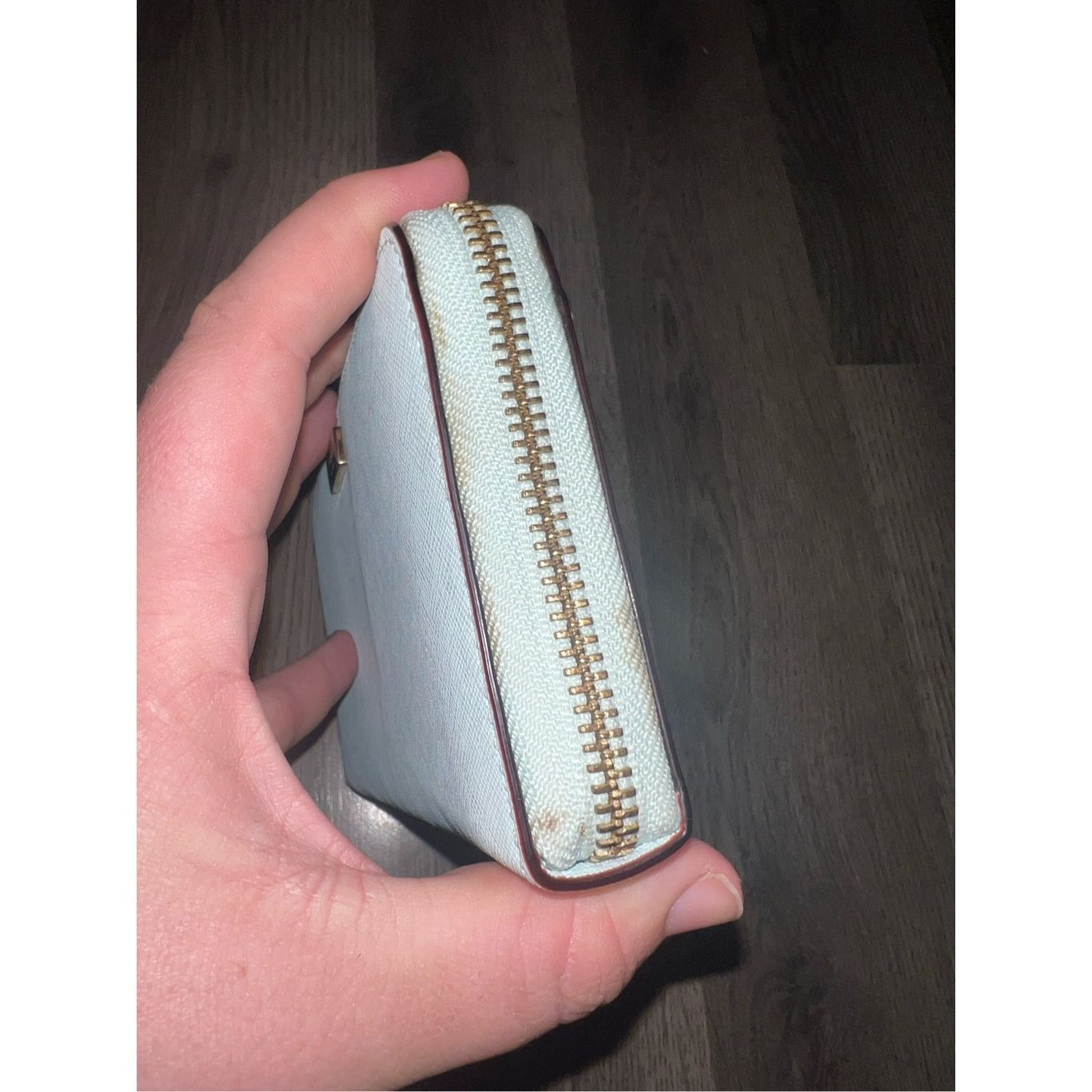 Kate Spade Kate Spade Light Blue Zip Around Wallet Preowned Size ONE SIZE - 6 Thumbnail