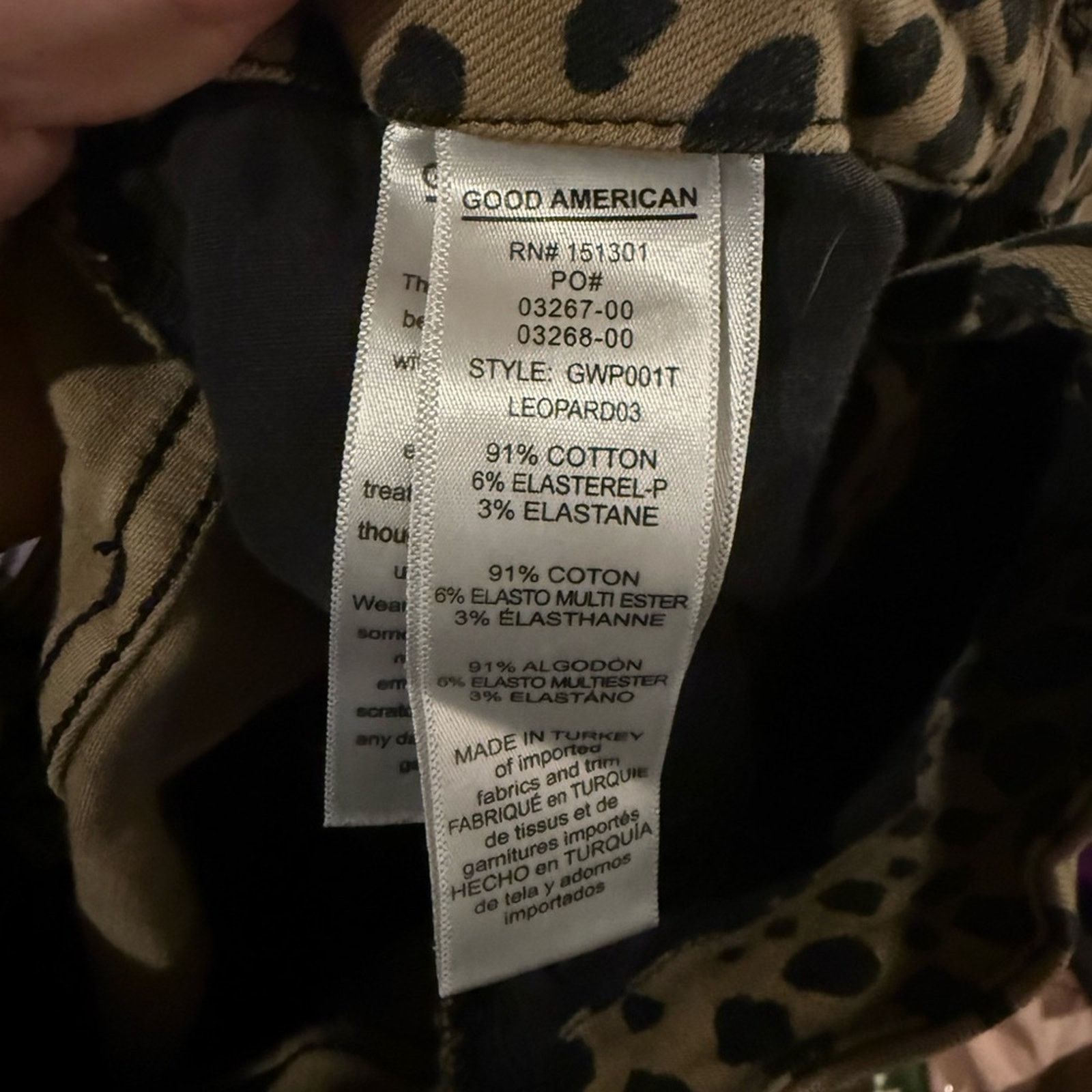 Good American GOOD AMERICAN Leopard Print High Waist Skinny Jeans 25 Size 25" / US 0 / IT 36 - 5 Thumbnail