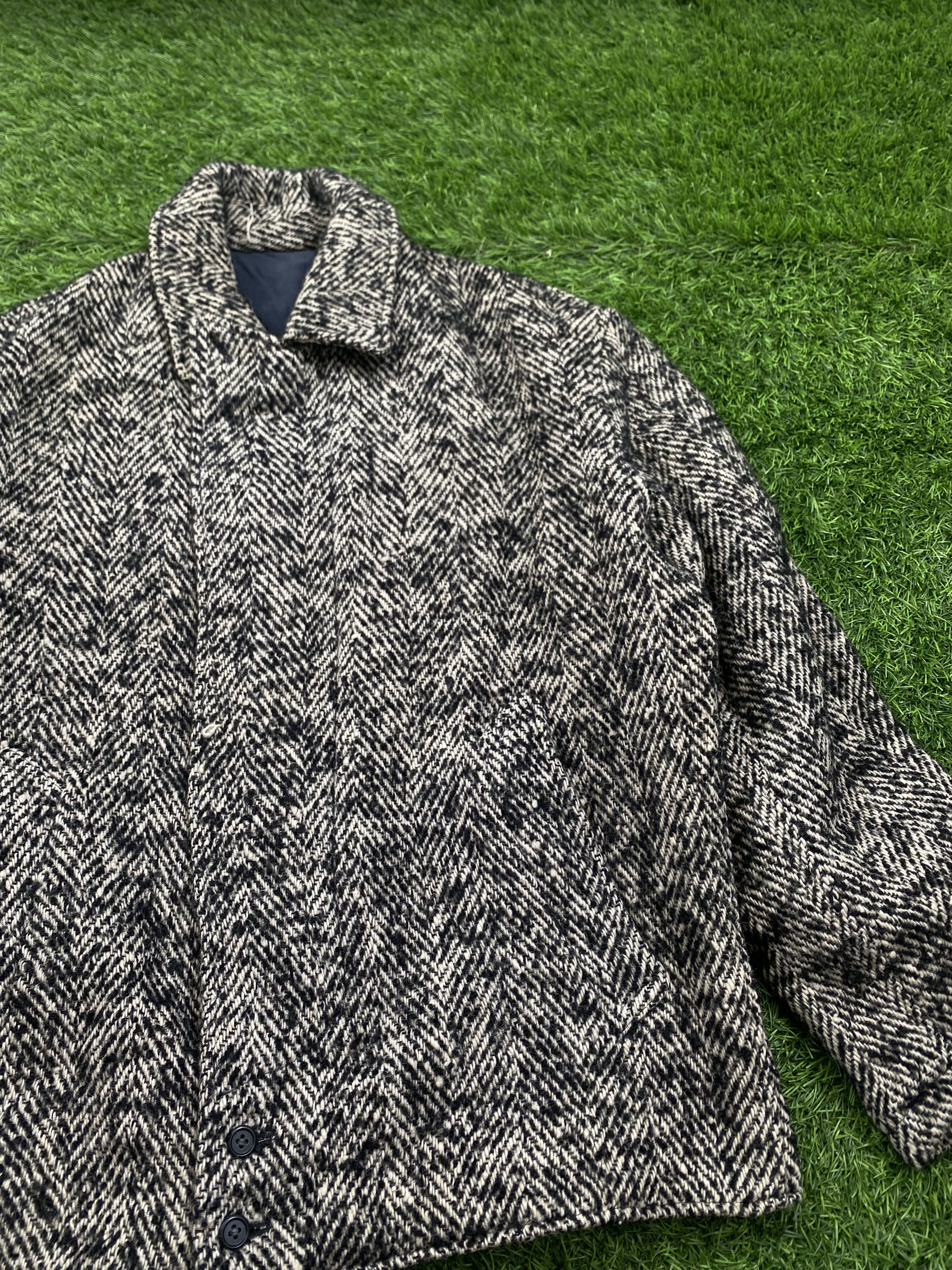 Japanese Brand × Y's for Men × Yohji Yamamoto Vintage YS for Men by Yohji Yamamoto Tweed Winter Jacket Size US M / EU 48-50 / 2 - 2 Thumbnail