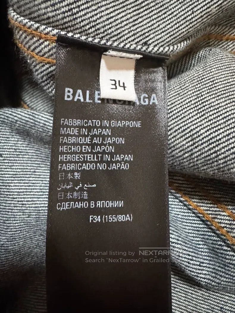 Balenciaga Balenciaga Distressed denim jacket Size XXS / US 00 / IT 34 - 9 Thumbnail