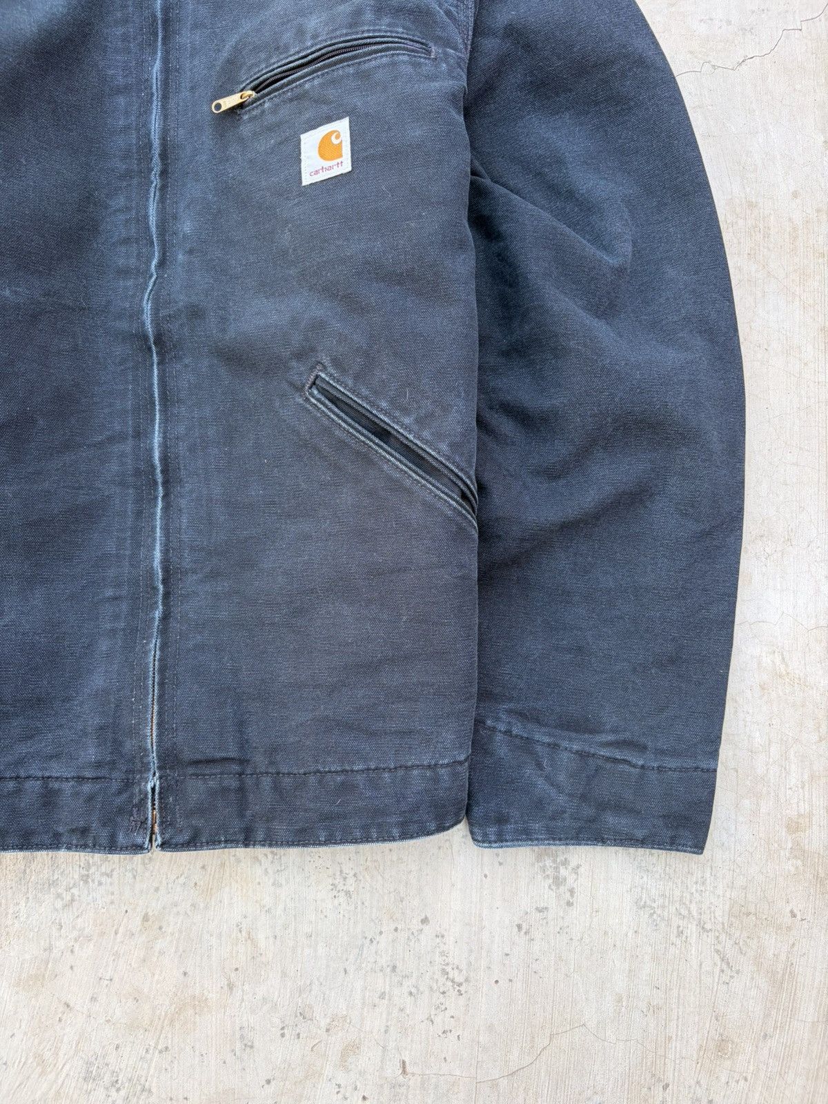 Carhartt Vintage Sunfaded Carhartt Detroit Jacket EJ001 BLK Size US XL / EU 56 / 4 - 5 Thumbnail