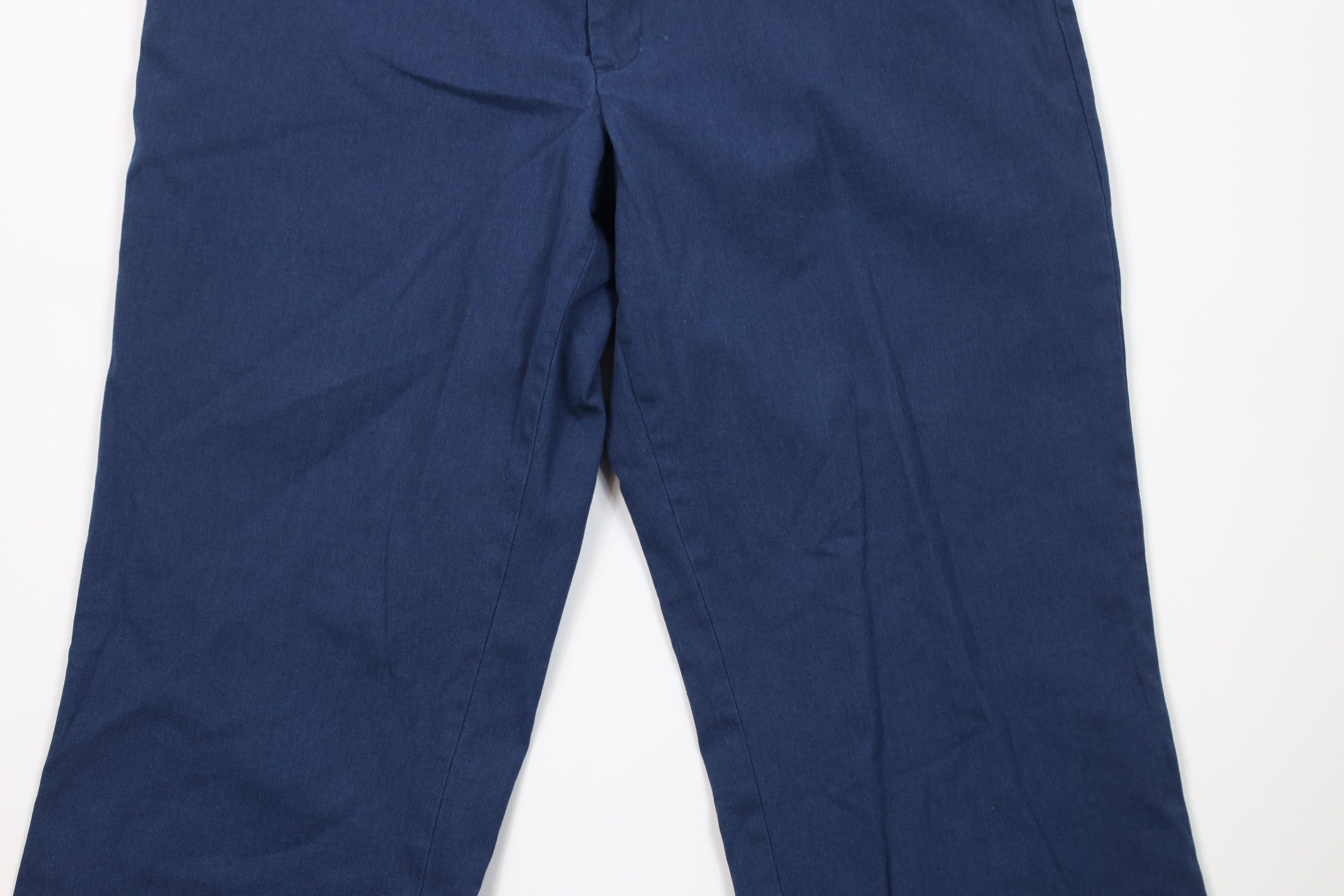 Vintage Vintage 70s Streetwear Wide Leg Workwear Pants Blue USA Size US 34 / EU 50 - 3 Thumbnail