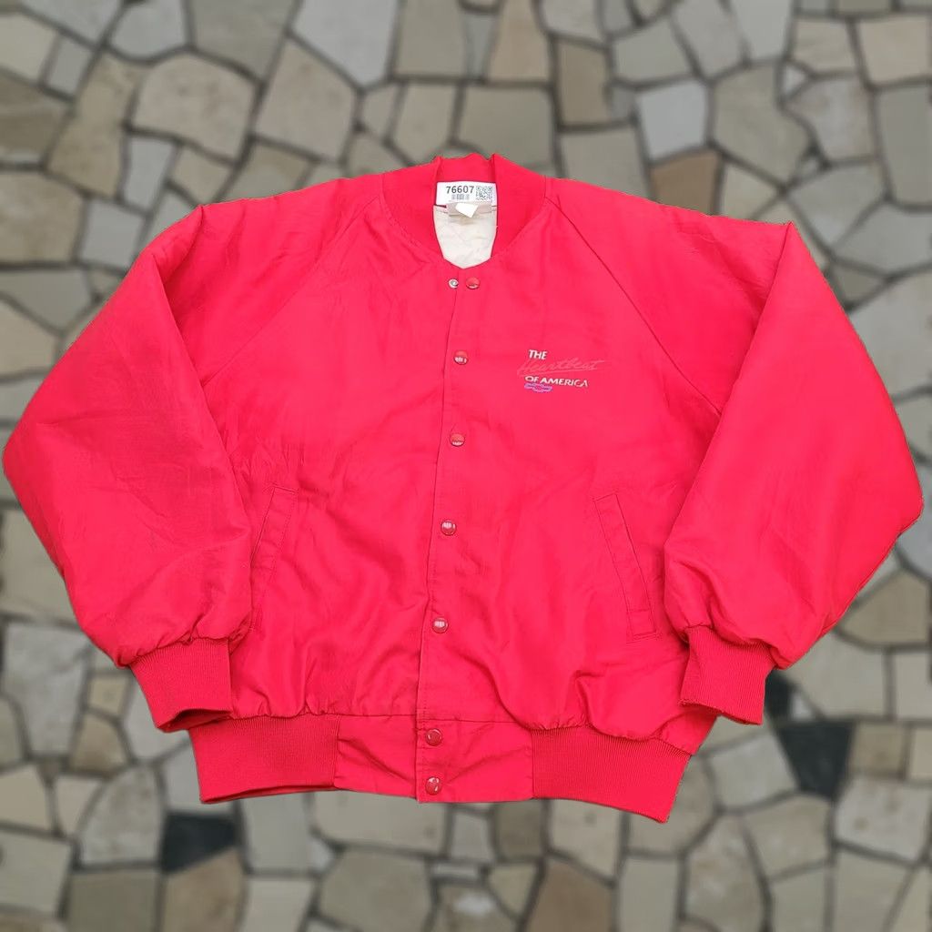 Vintage VINTAGE Chevy Truck Jacket XL Red 1980s 80s Bomber Jacket Men XL Long Sleeve Jacket Red (Note: Limited Edition, Vintage) Size US XL / EU 56 / 4 - 1 Thumbnail