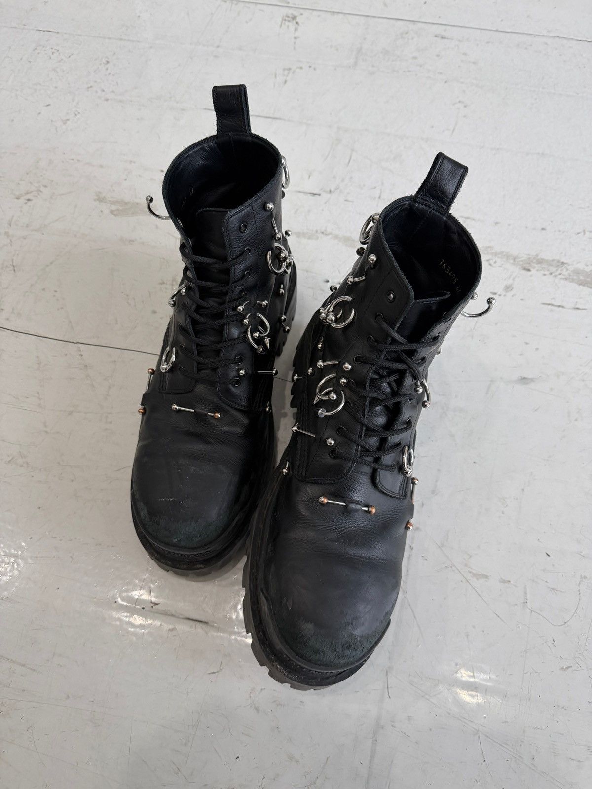 Balenciaga BALENCIAGA PIERCED STRIKE BOOTS Size US 11 / EU 44 - 4 Thumbnail