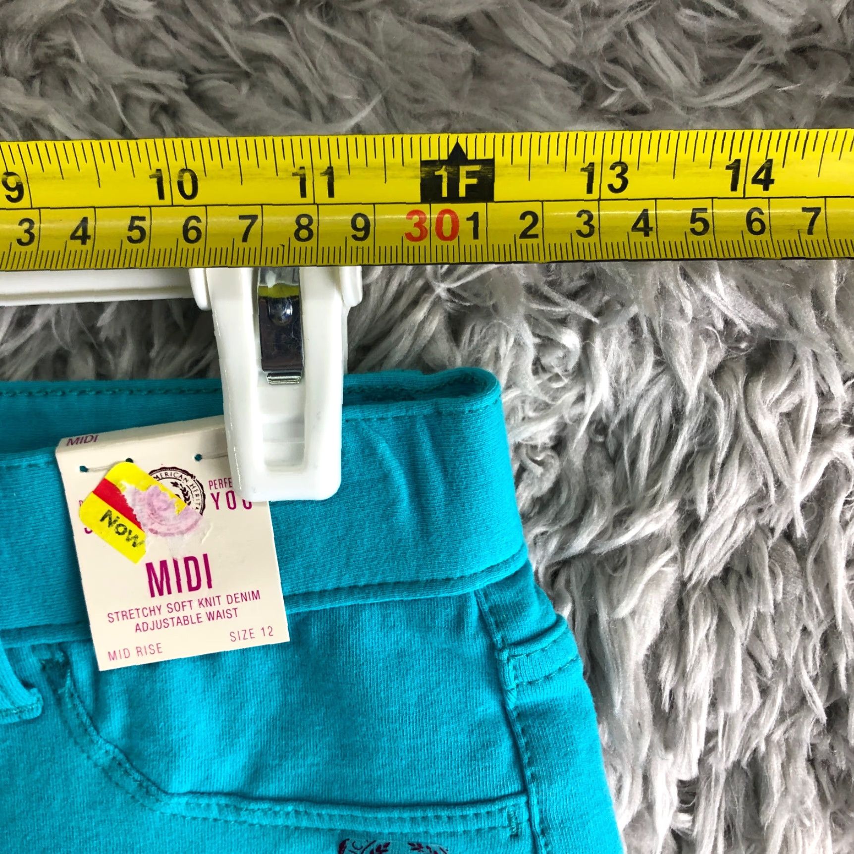 Vintage SO Bermuda Shorts Juniors Size 12 Blue Midi Bermuda Women Casual 5-Pocket Button Fly Cotton Blue Womens Size 34" / US 12 / IT 48 - 2 Thumbnail