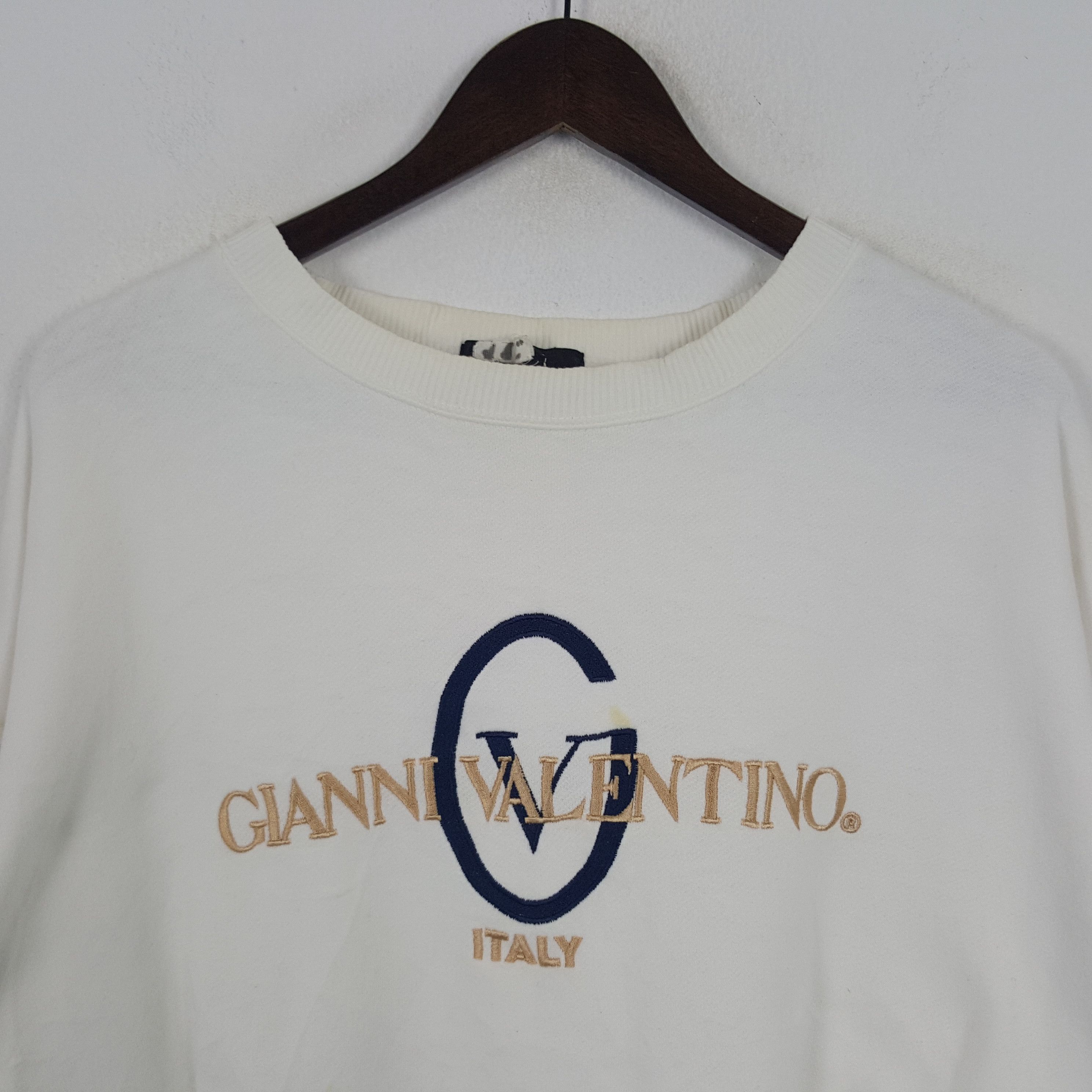 Gianni Valentino × Valentino × Vintage Vintage Gianni Valentino Embroidery Sweatshirt Size US XXL / EU 58 / 5 - 2 Thumbnail