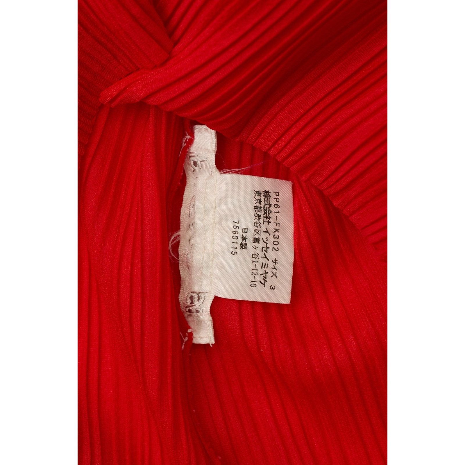 Issey Miyake Pleats Please Red Long Sleeve Size L / US 10 / IT 46 - 5 Thumbnail