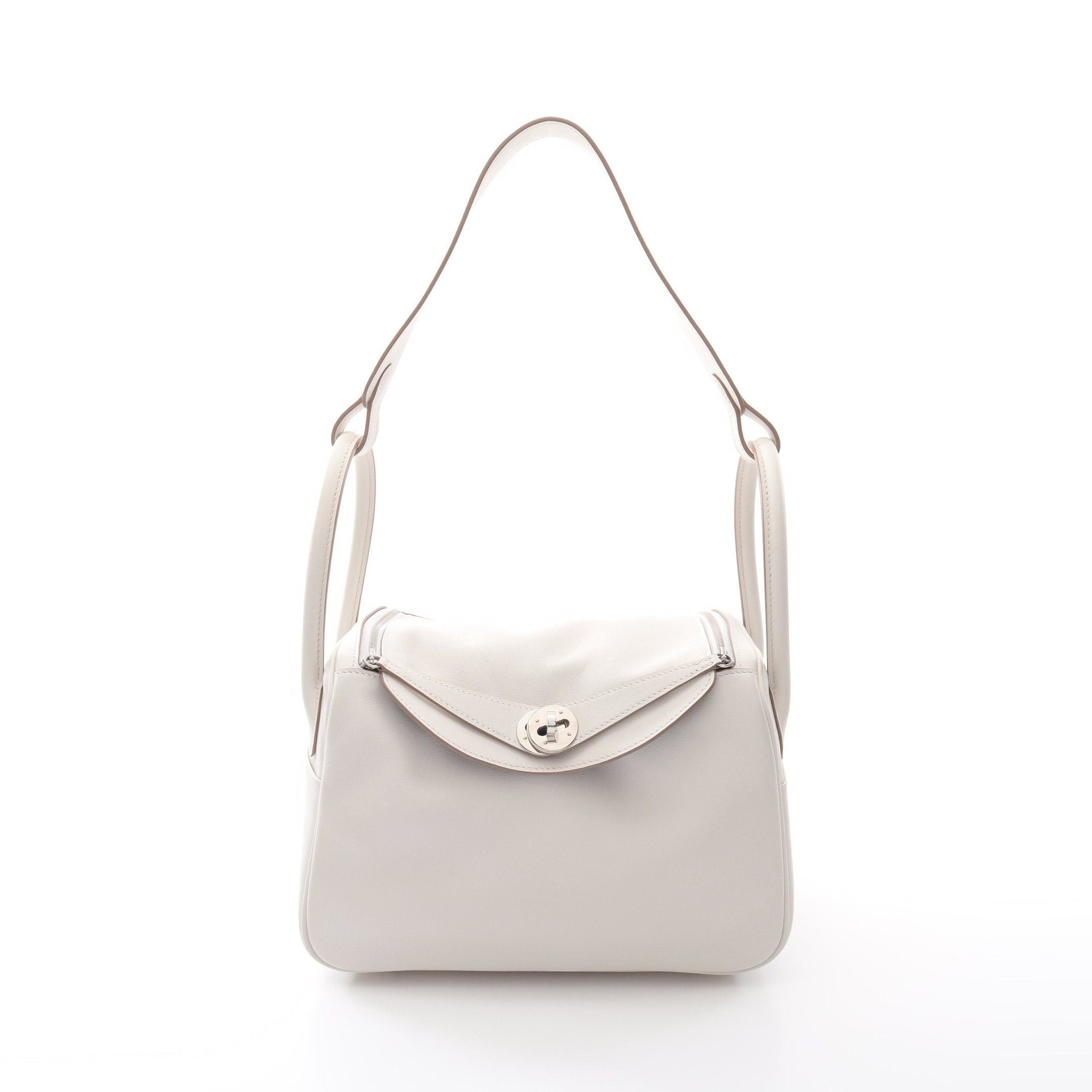 Hermes Hermes Lindy 26 Verso Gris Perle Grimeyer Shoulder Bag Veau Swift Off White Silver Hardware B Stamp Size ONE SIZE - 1 Thumbnail