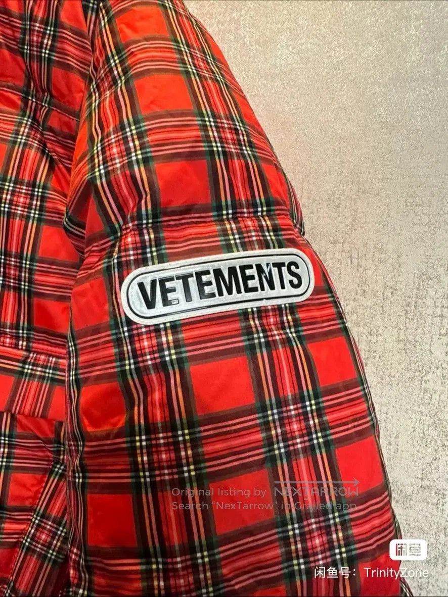 Vetements reversible plaid puffer jacket with hoods. Size US L / EU 52-54 / 3 - 3 Thumbnail
