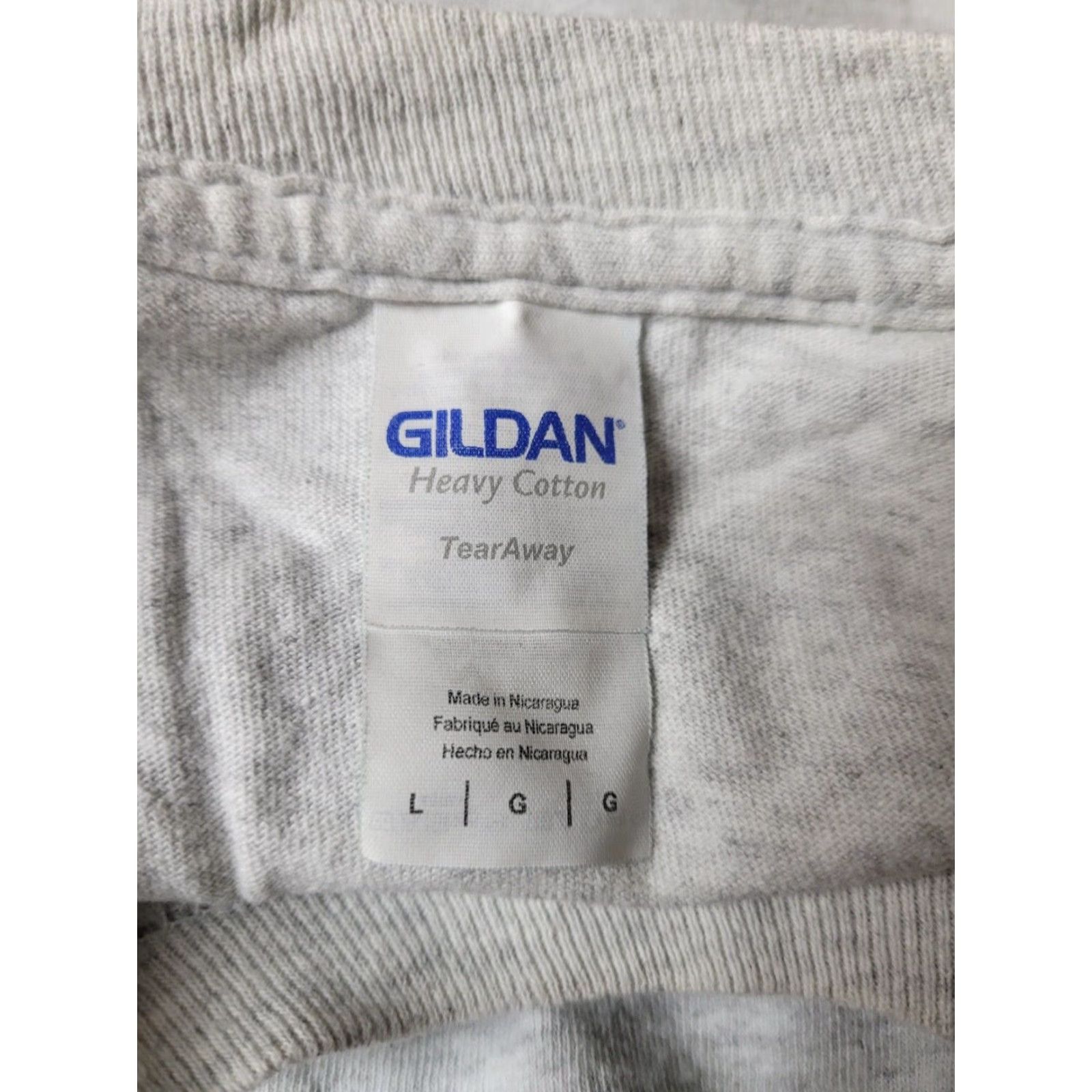 Gildan Gildan Funny PUBLIC ENEMA Parody Long Sleeve T Shirt Gray L Mens Graphic Tee Size US L / EU 52-54 / 3 - 3 Thumbnail