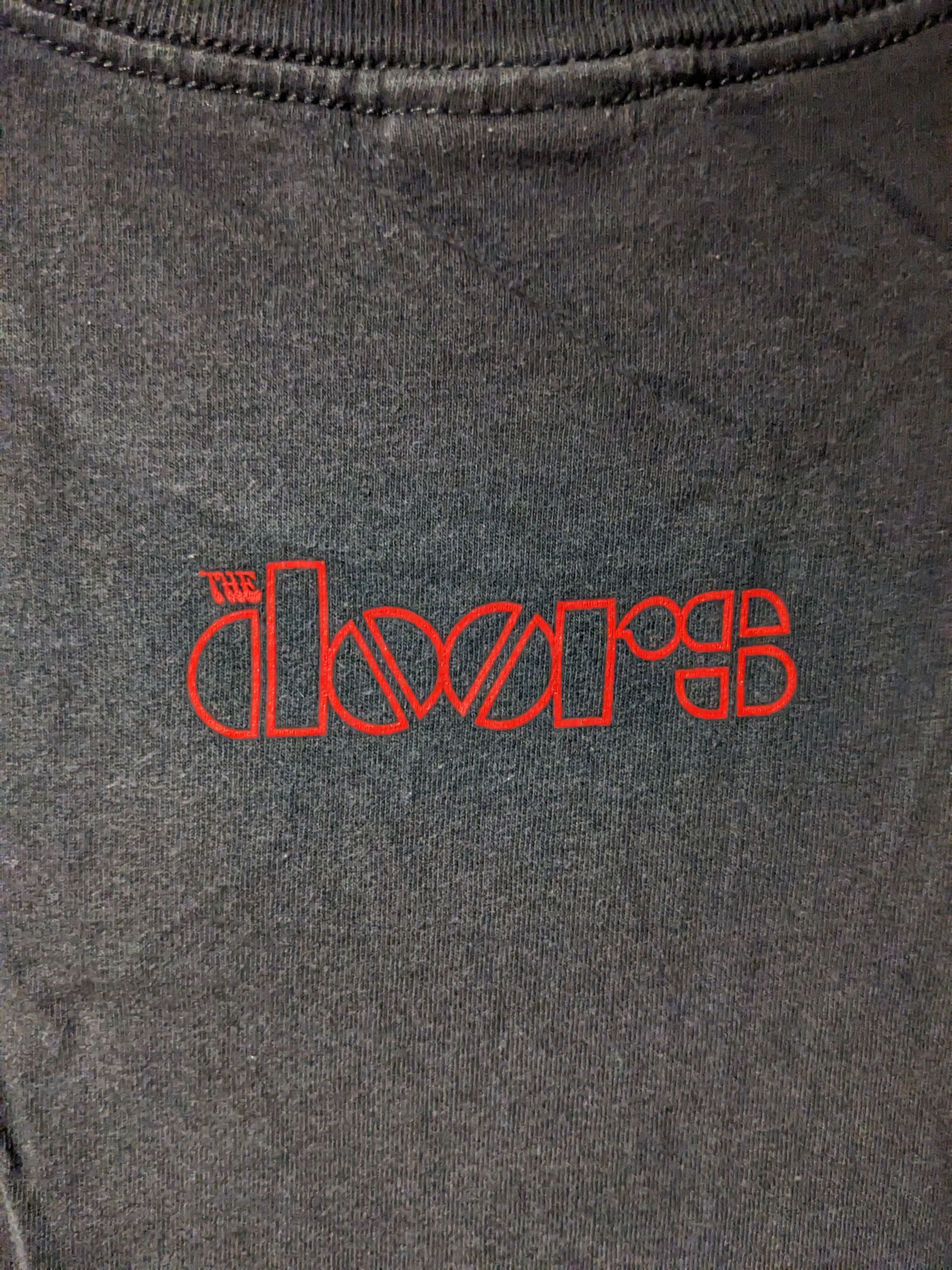 Band Tees × Vintage Vintage 90s Strange Days The Doors Jim Morrison Band T-Shirt Size US L / EU 52-54 / 3 - 5 Thumbnail