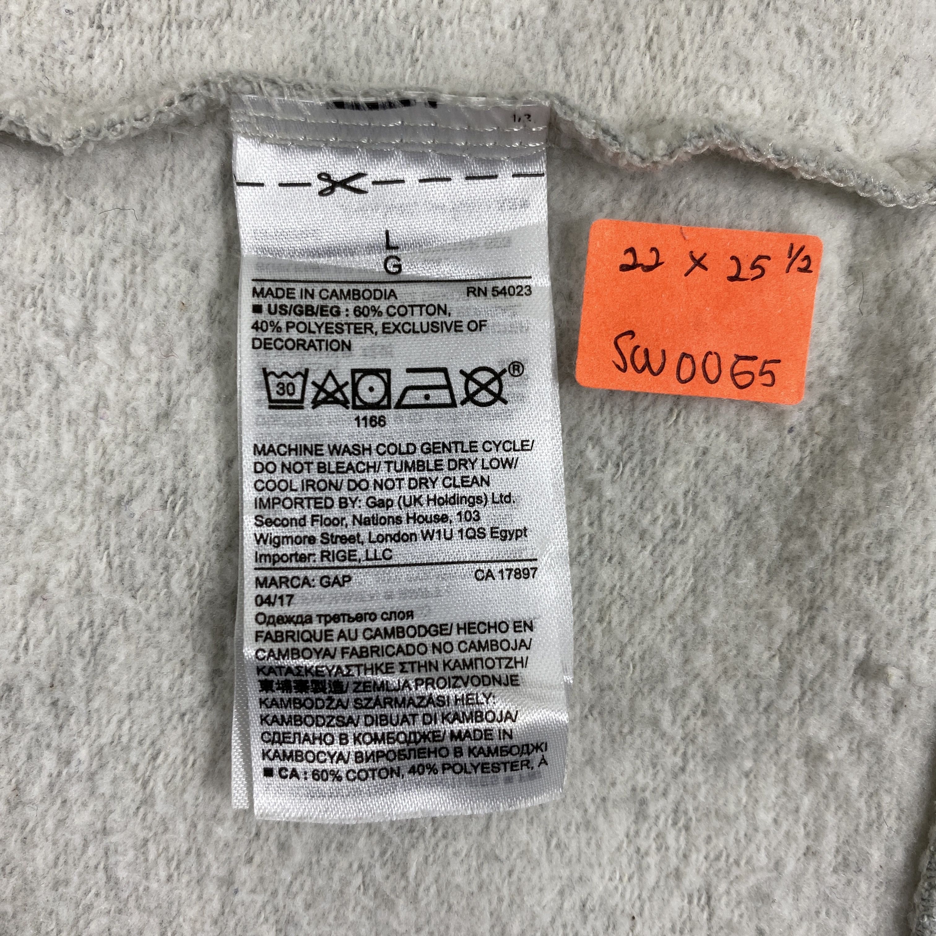 Gap Vintage GAP Big Logo Hoodie -SW065 Size US M / EU 48-50 / 2 - 6 Thumbnail