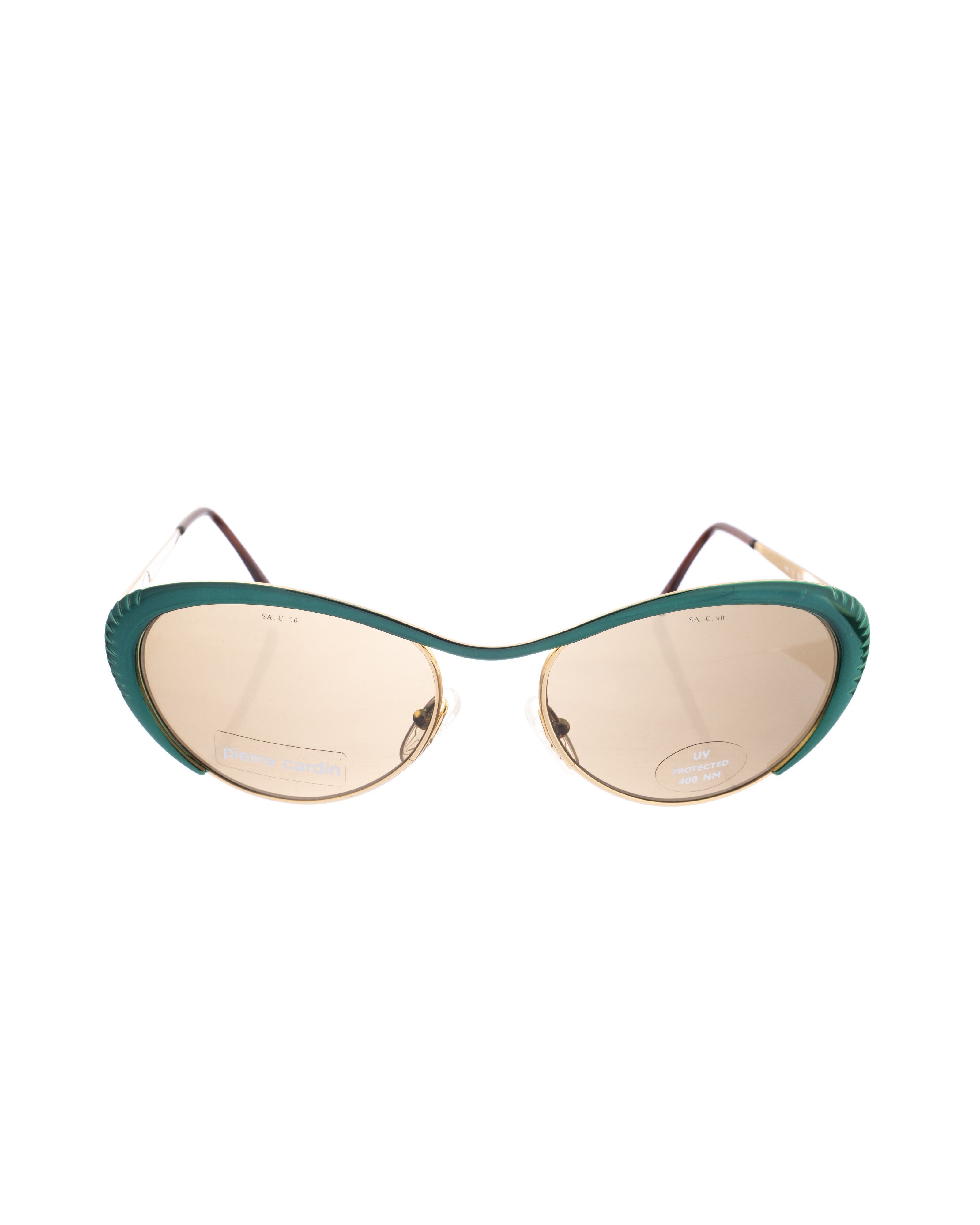 Pierre Cardin Pierre Cardin 00s Green Cat Eye Sunglasses Size ONE SIZE - 1 Thumbnail