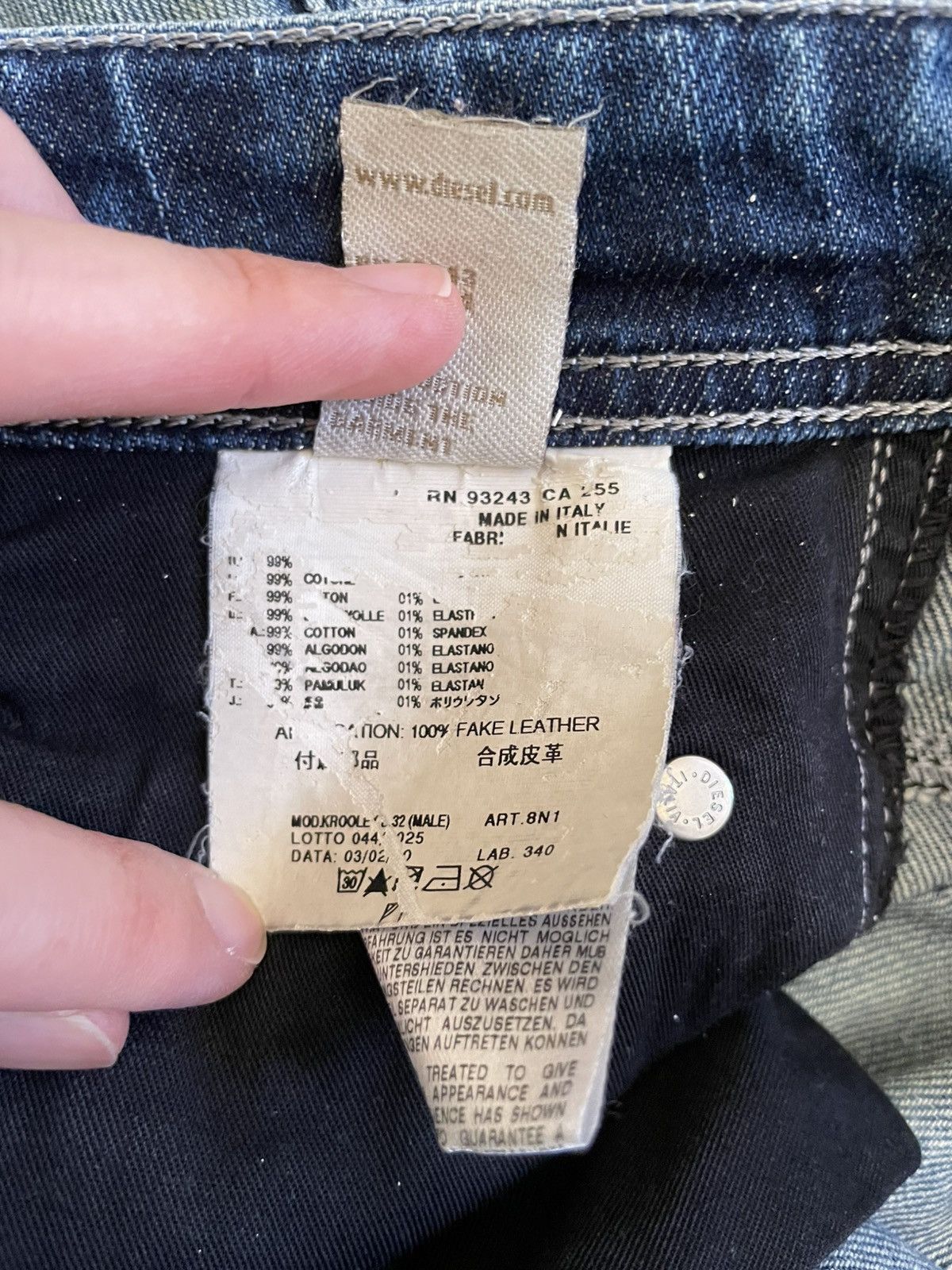 Diesel Diesel Blue Eyecons 2010/2 Edition Jeans Size US 28 / EU 44 - 12 Thumbnail