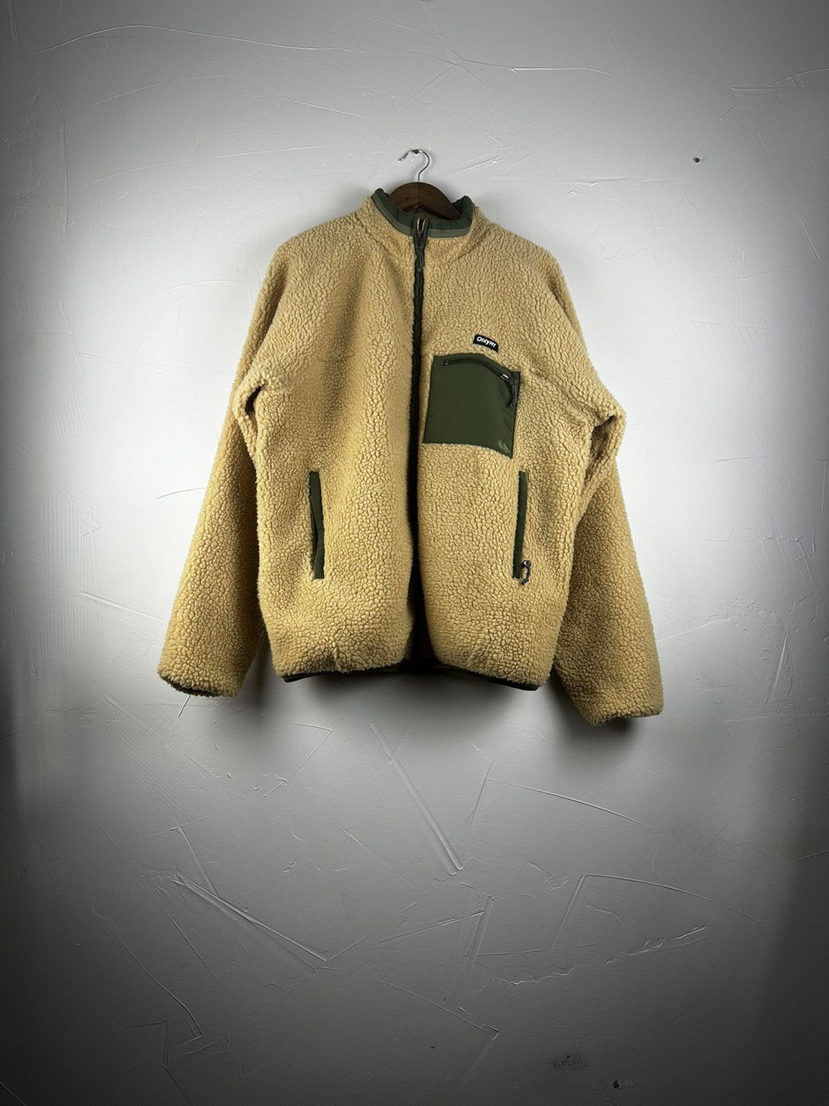 image of Only Ny Sherpa Jacket in Beige, Men's (Size Large)