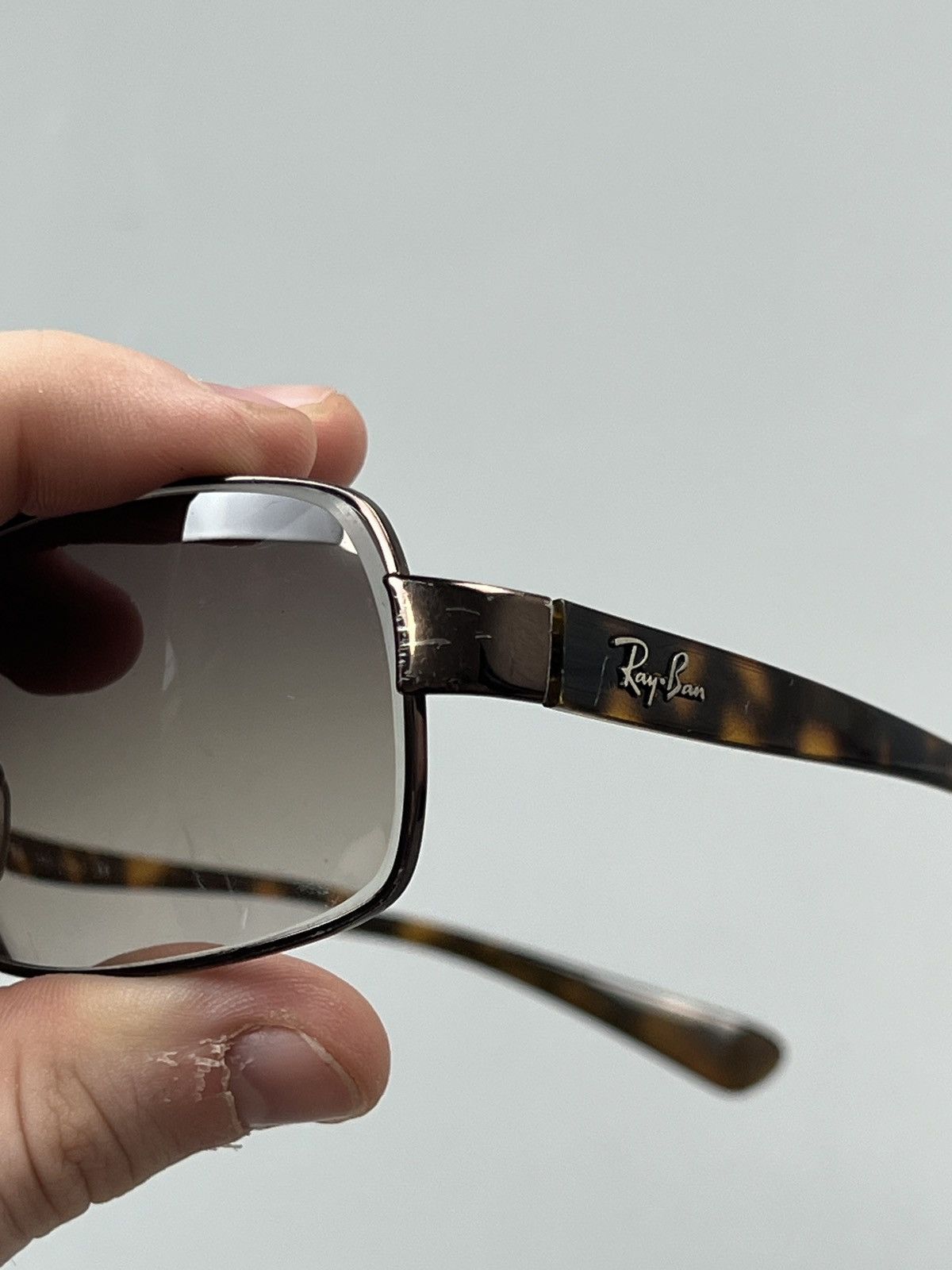 RayBan RayBan Chrome Frame Sunglasses (Y0548) Size ONE SIZE - 6 Thumbnail