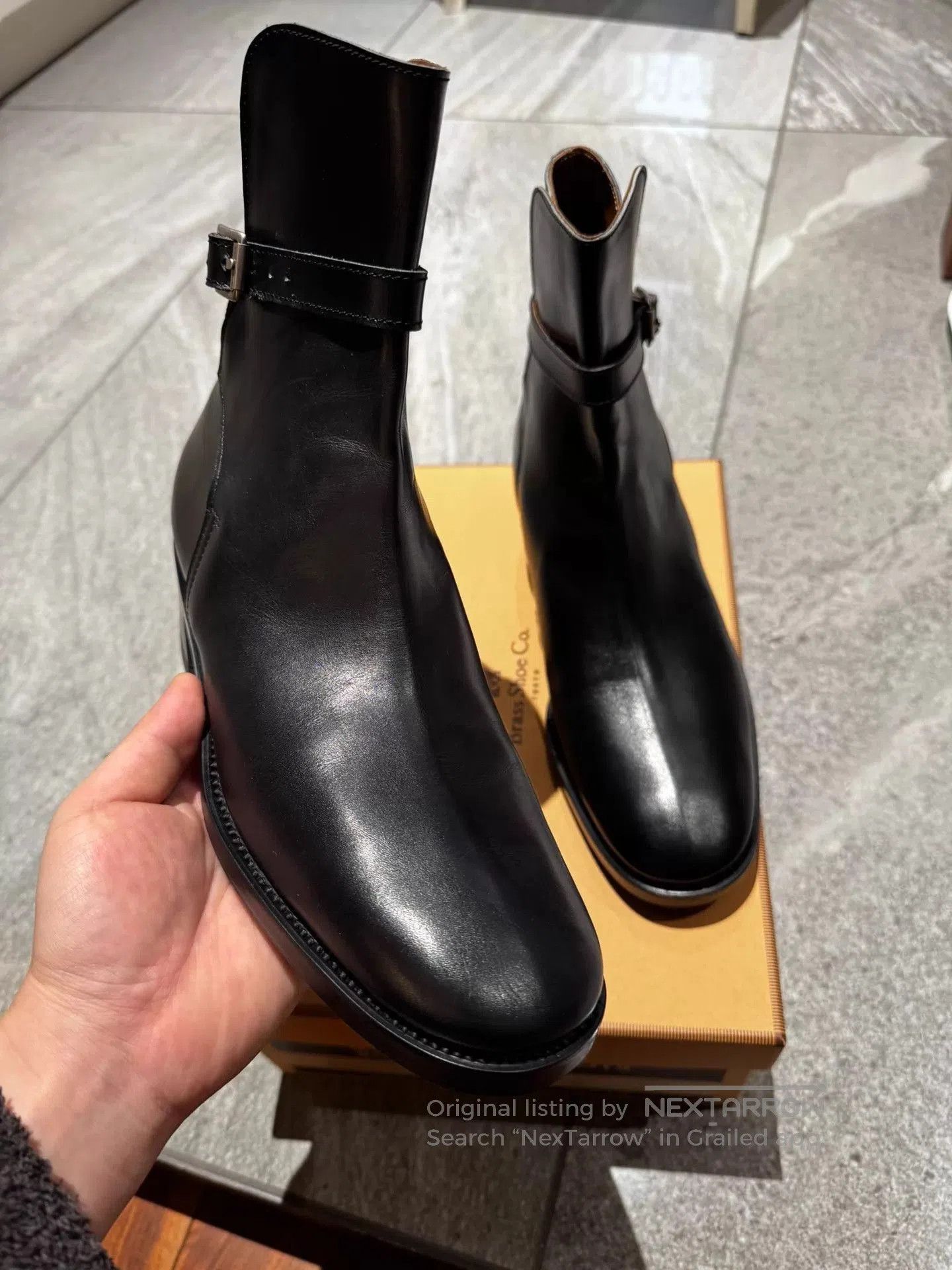 Clique Black Leather Ankle Boots with Buckle Strap. Size US 7.5 / EU 40-41 - 2 Thumbnail