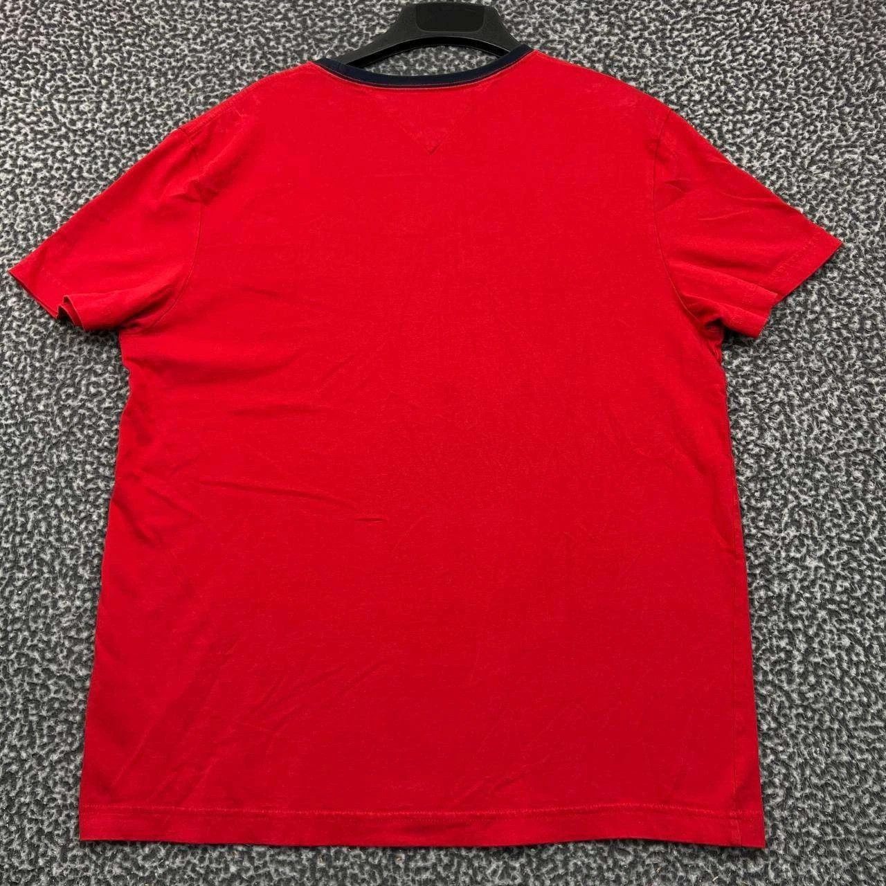 Tommy Hilfiger Tommy Hilfiger Shirt Men Large Red Crew Neck Cotton Size US L / EU 52-54 / 3 - 2 Thumbnail