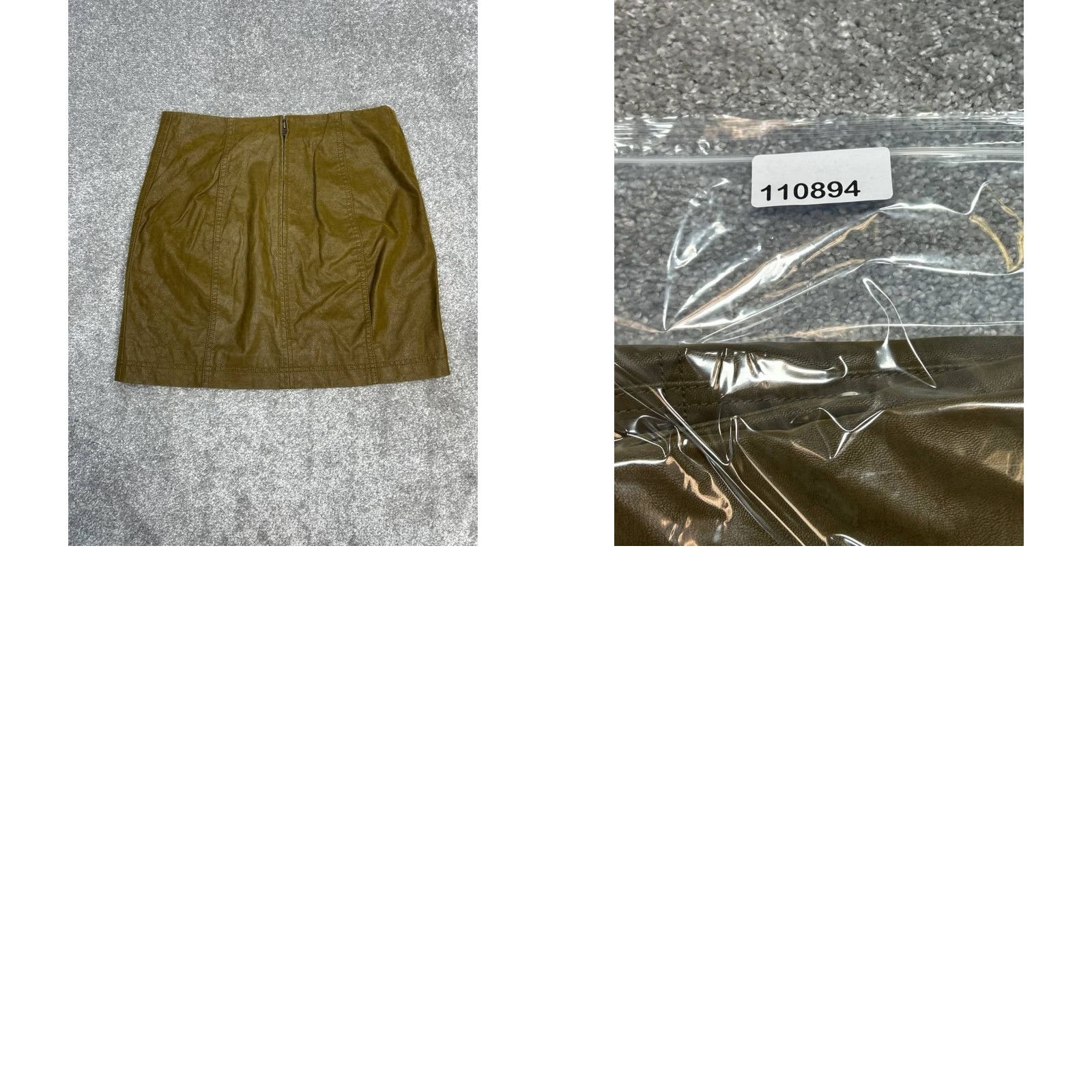 Free People Free People Modern Femme Vegan Suede Mini Skirt Womens 4 Green Lined Back Zip Size 27" / US 4 / IT 40 - 8 Thumbnail