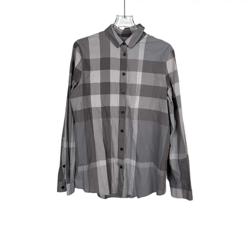 Burberry Burberry Gray Cotton Women's Shirt Size S / US 4 / IT 40 - 1 Thumbnail
