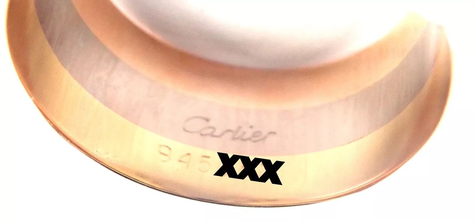 Cartier Cartier Diamond Double C 18k Band Ring Size 52 US 6 Size ONE SIZE - 6 Thumbnail
