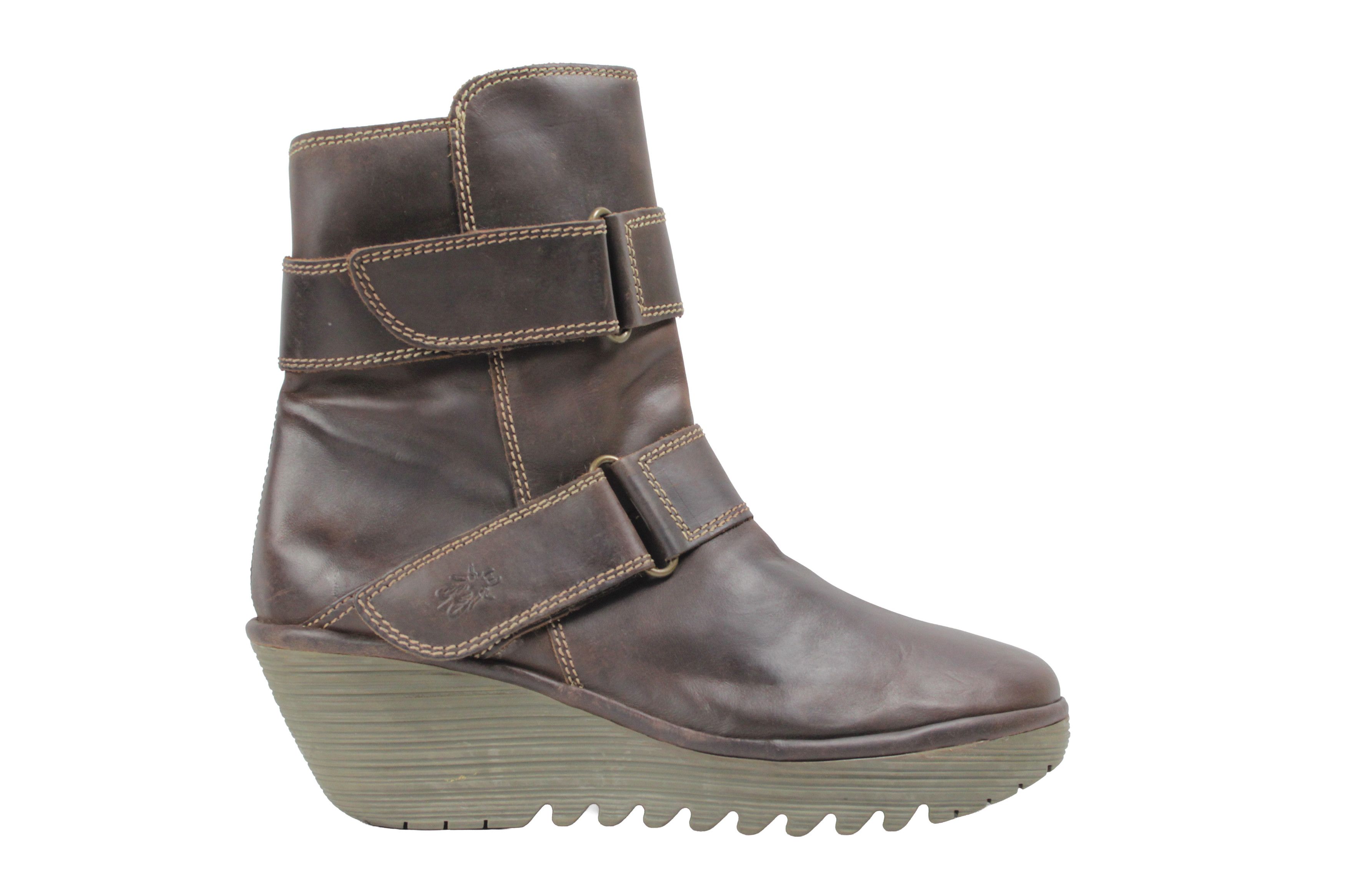 Fly London 00S Y2K Avant Garde Wedge Straps Boots Vintage Size US 11 / IT 41 - 2 Thumbnail