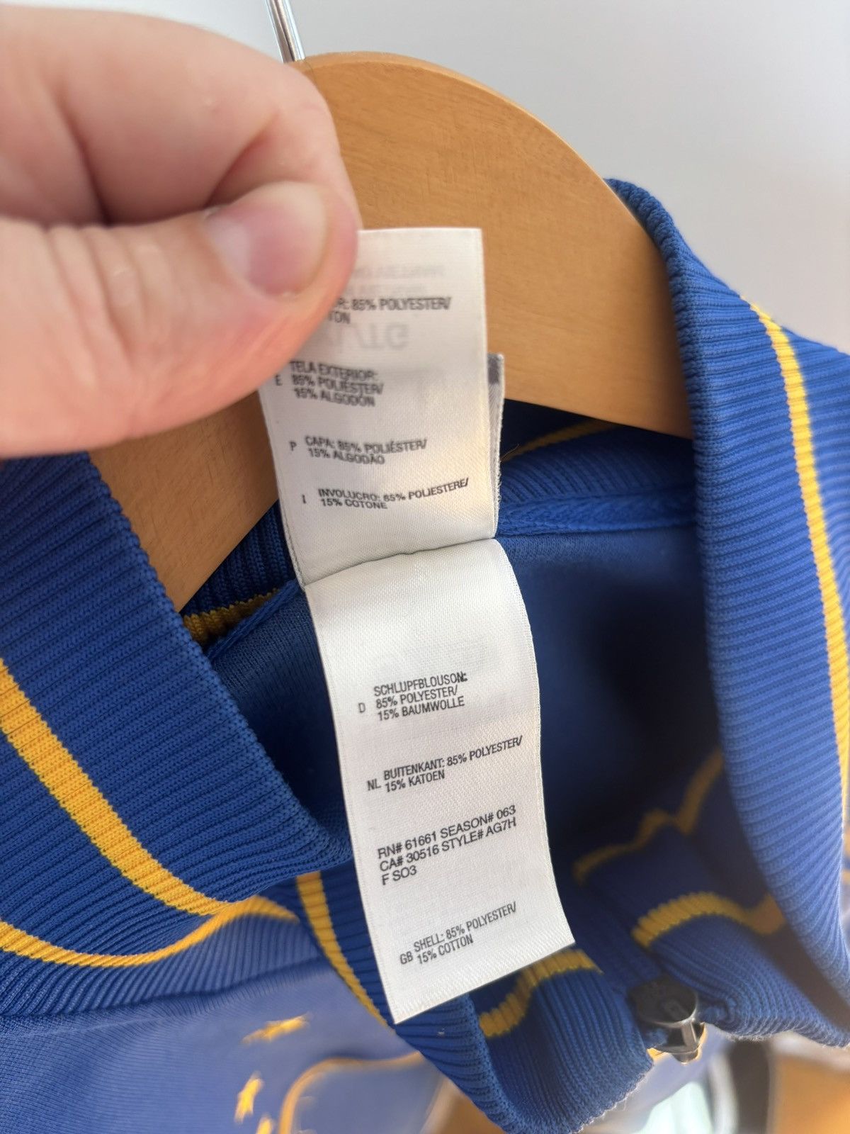 The North Face The North Face Denali Alaska Zip Track Jacket Blue Yellow XL Size US XL / EU 56 / 4 - 6 Thumbnail