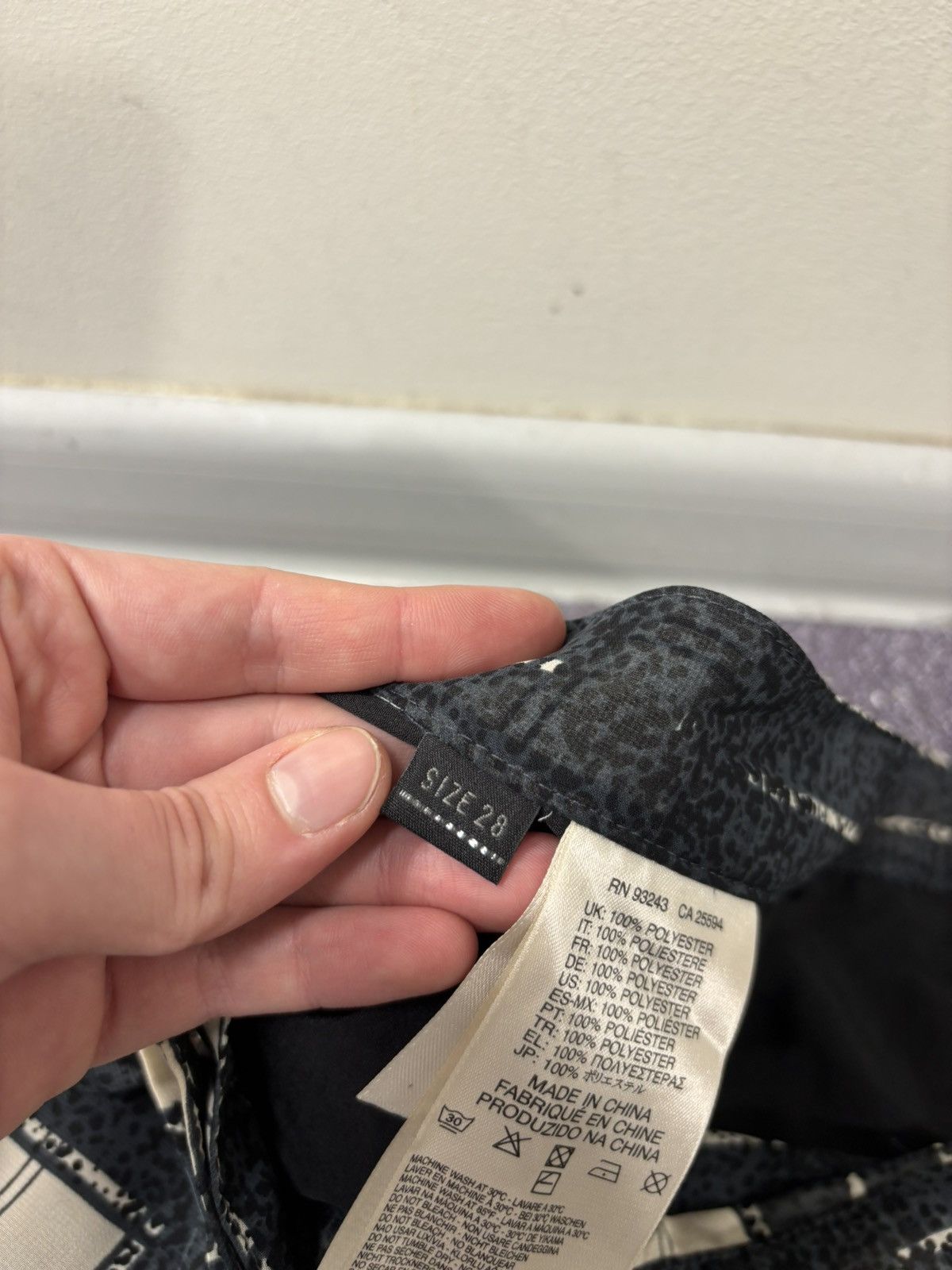 Diesel Diesel Black Beige Plaid Print Mini Skirt A-Line Snap Waist Size 28" / US 6 / IT 42 - 8 Thumbnail