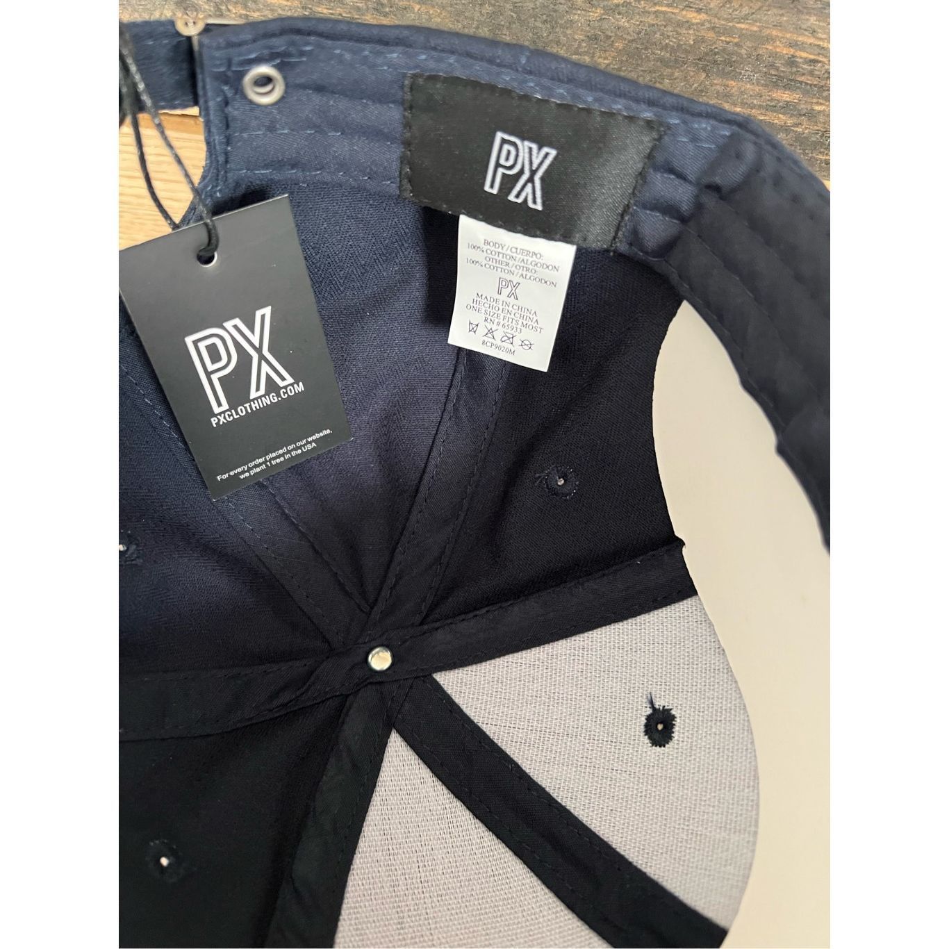 Other PX Clothing NWT Baseball Hat Cap Adjustable Cotton Navy Blue Size ONE SIZE - 7 Thumbnail