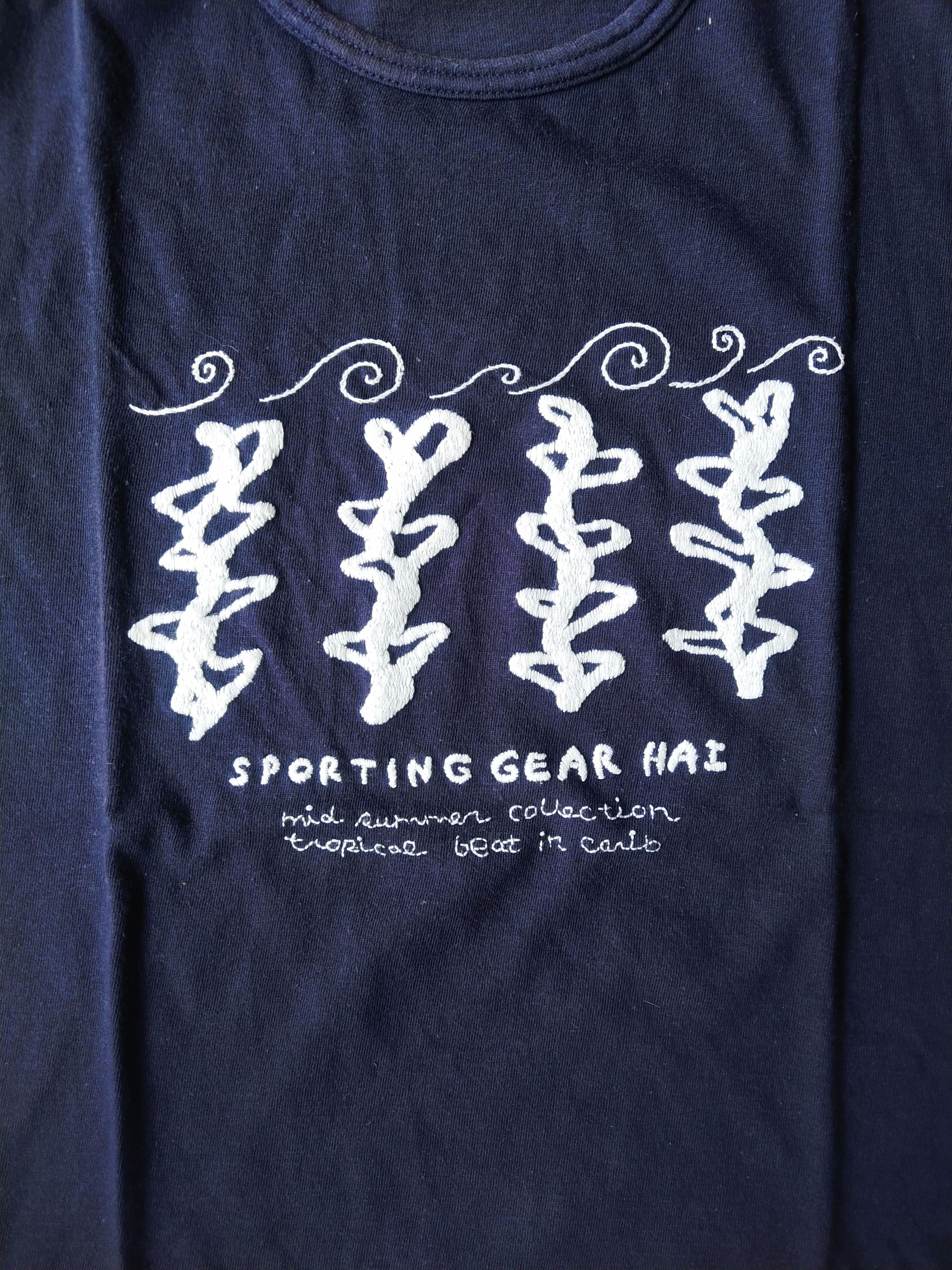 Issey Miyake Vintage 80s HAI Sporting Gear Issey Miyake Graphic T-Shirt Size US M / EU 48-50 / 2 - 2 Thumbnail