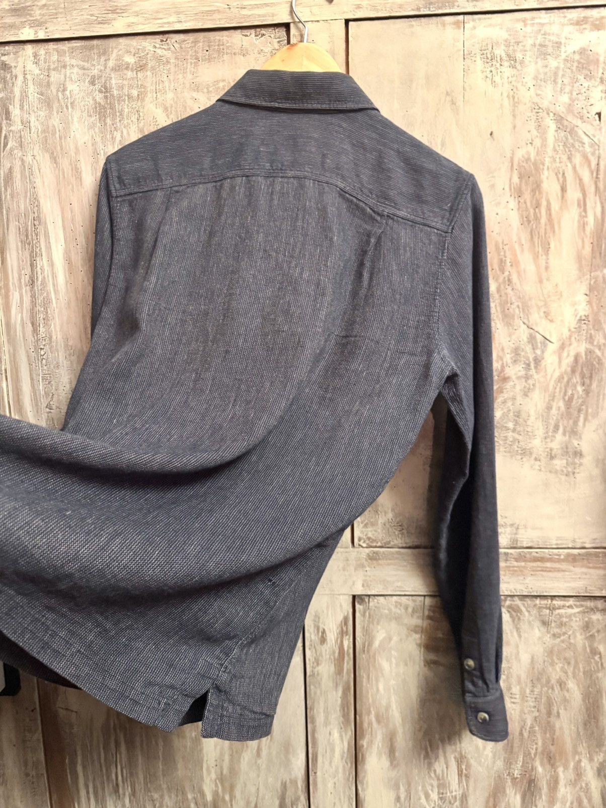 A.P.C. apc zip navy grey linen shirt S men Size US S / EU 44-46 / 1 - 8 Thumbnail