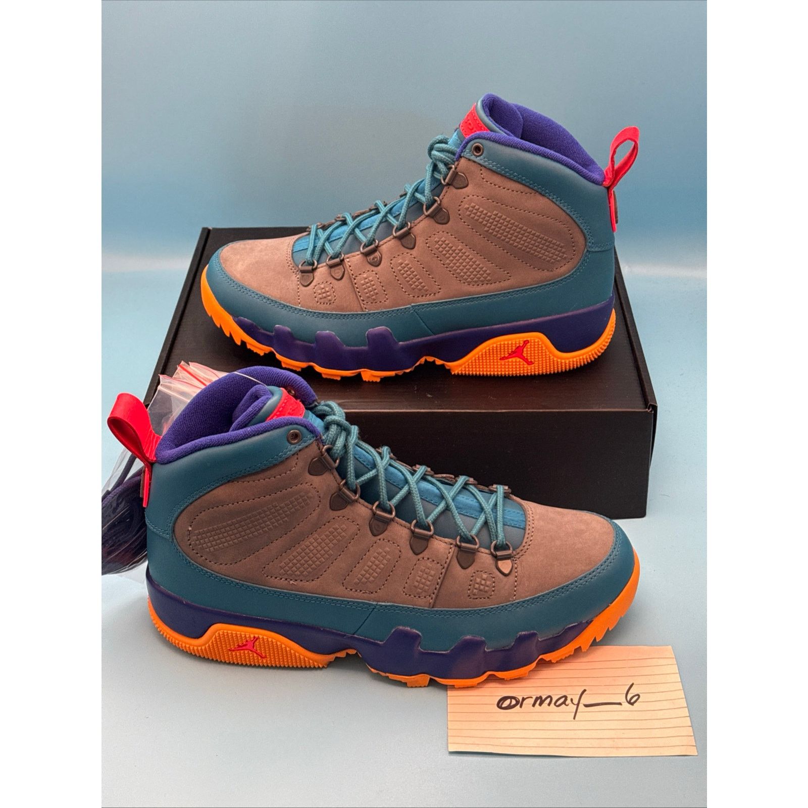 Jordan Brand Air Jordan 9 Retro Boot NRG Green Abyss m8 Size US 8 / EU 41 - 3 Thumbnail
