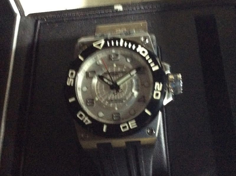 Designer Jorge Gray Men's Sliver Dial Black rubber strap watch Size ONE SIZE - 11 Thumbnail