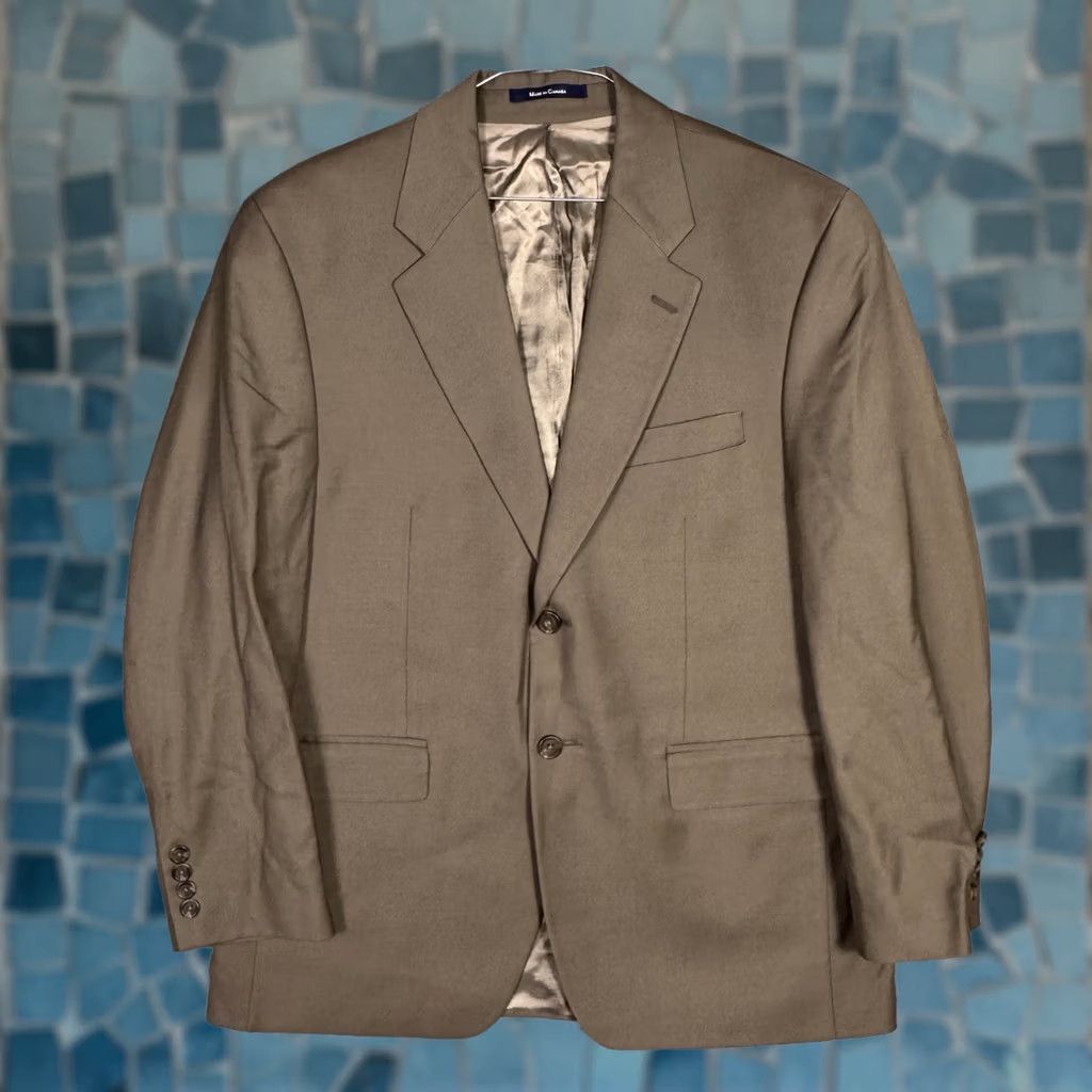 Ralph Lauren Ralph Lauren Blazer Men 40S Sport Coat Brown Wool Cashmere Tweed Notch Lapel Jacket Bedazzled? (Note: The previous line was truncated.) Size 40R - 1 Thumbnail
