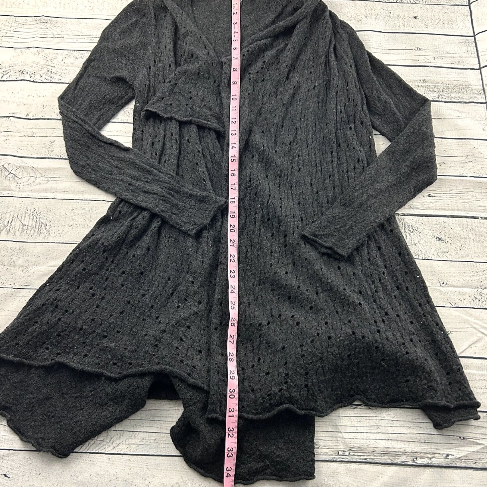 Eileen Fisher Eileen Fisher Cardigan Wool Open Long Sleeve Women's Small Gray Shirt Womens Cardigan Wool Open Long Sleeve Gray Eileen Fisher Size S / US 4 / IT 40 - 3 Thumbnail