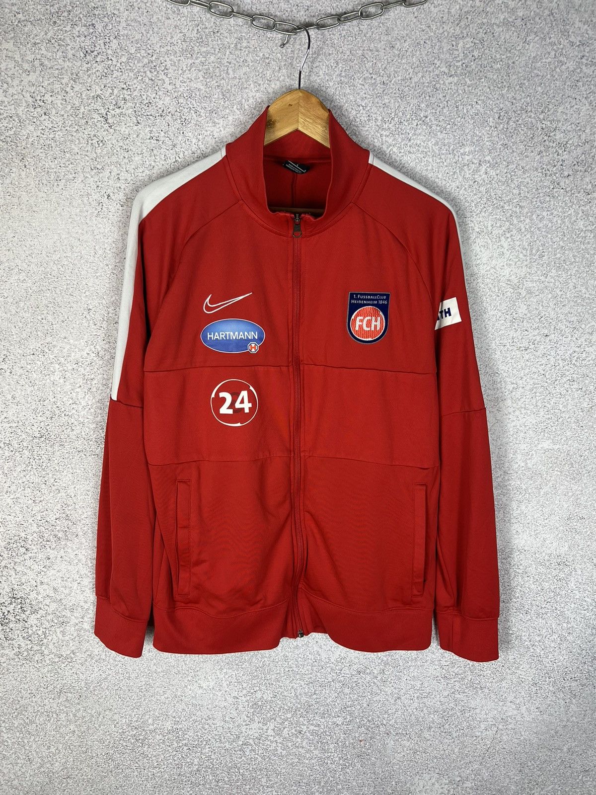 Nike Rare!Nike FC HEIDENHEIM Soceer Track Top Jacket Football Kit Size US L / EU 52-54 / 3 - 1 Thumbnail