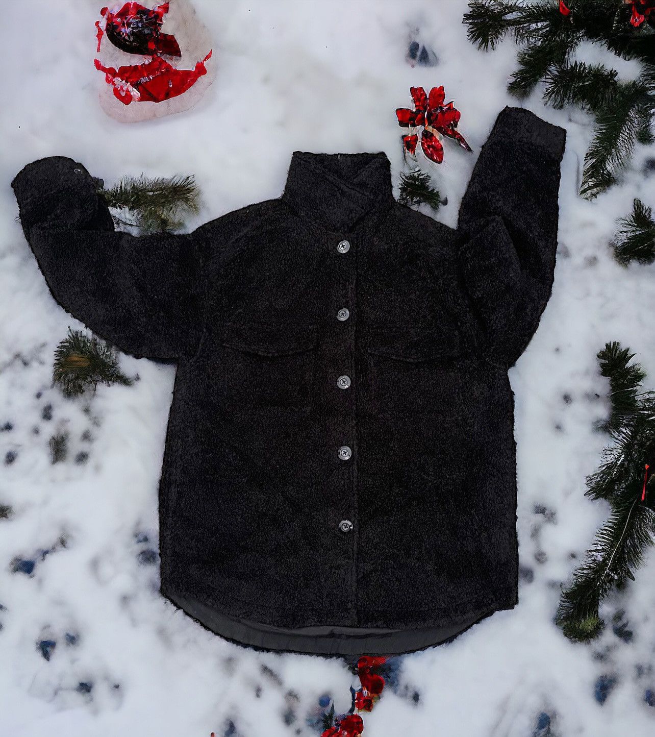 GU GU DEEP PILE FLEECE BUTTONS UP JACKET Size US XL / EU 56 / 4 - 1 Thumbnail