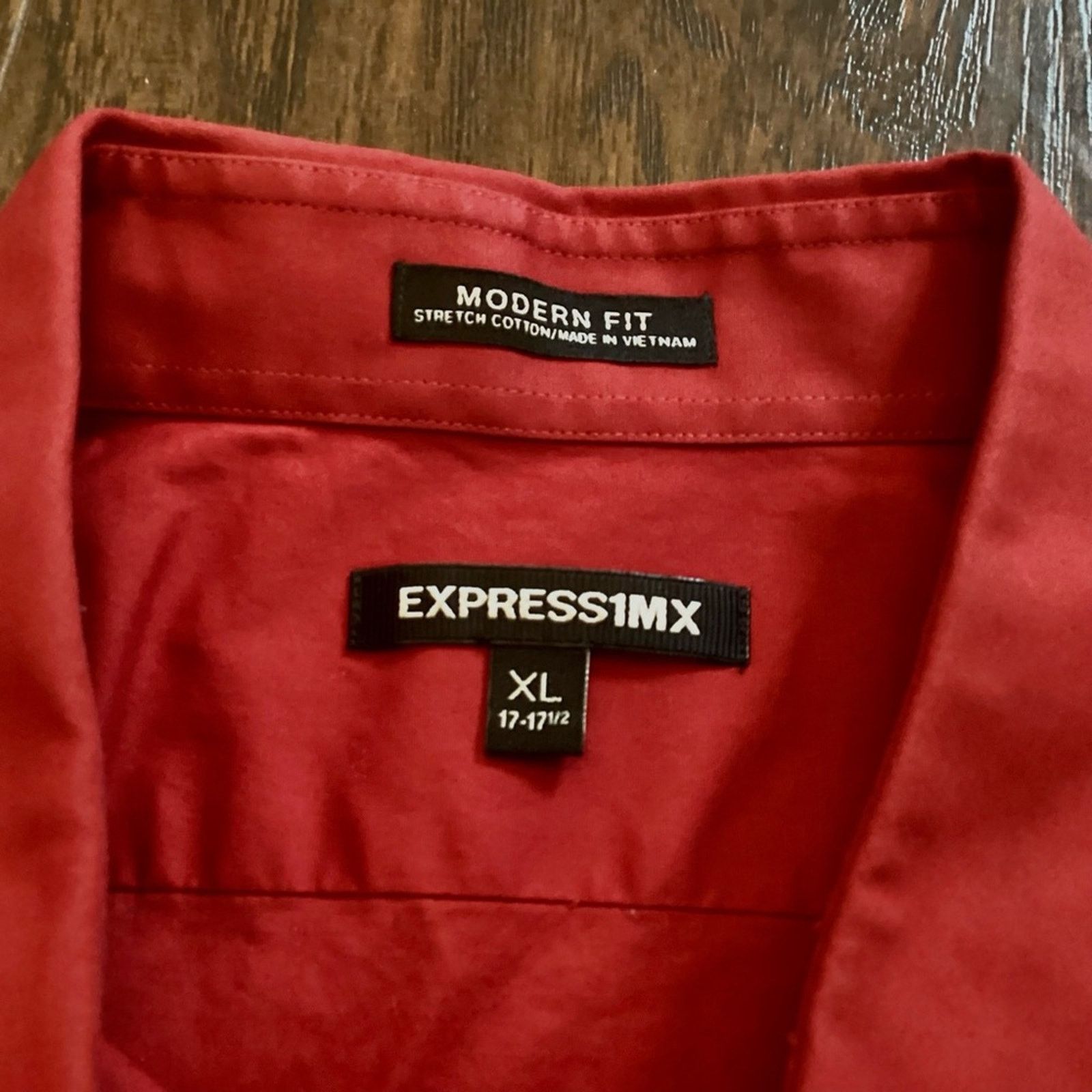 Express EXPRESS | 1MX Modern Fit Dress Shirt Size US XL / EU 56 / 4 - 4 Thumbnail