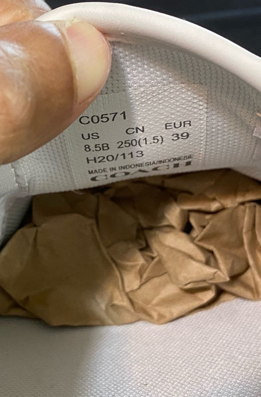 Coach Coach Walker Slip On Sneaker, Style C0571 White, Size 8.5 Size US 8.5 / IT 38.5 - 6 Thumbnail