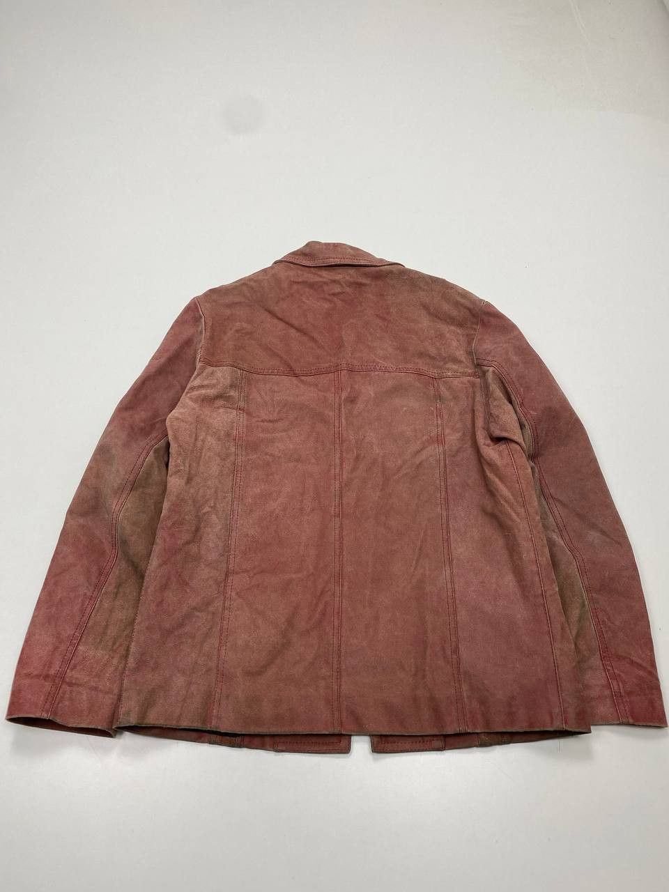 Vera Pelle Vintage Brick Red Suede Jacket 48 (M/L) Italy 90s Size US M / EU 48-50 / 2 - 10 Thumbnail