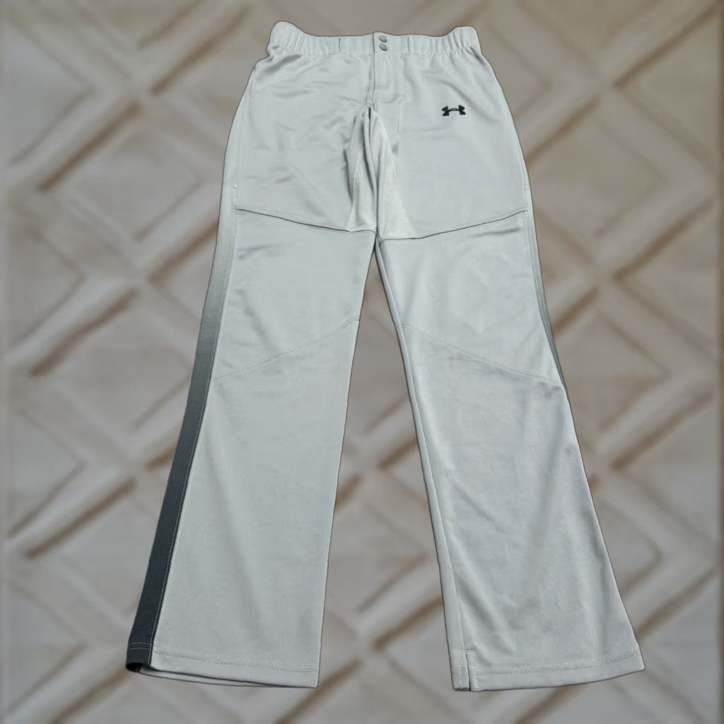Under Armour Loose Fit Track Pants Mens M Gray Straight Leg Baseball NWOT Shirt?