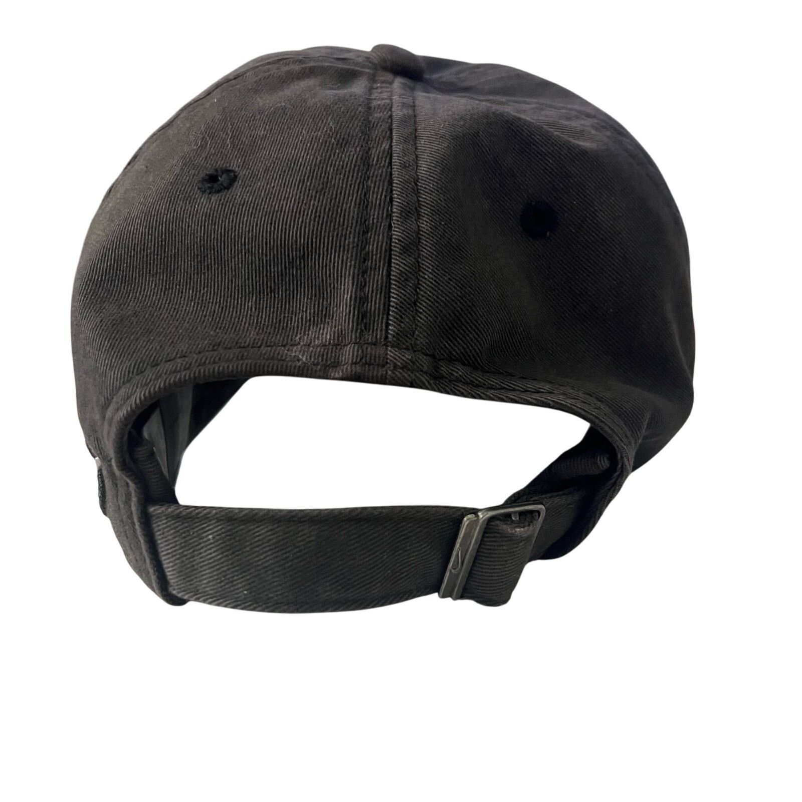Nike Vtg 90s Nike Football Strapback Hat Adjustable Black Gray Size ONE SIZE - 3 Thumbnail