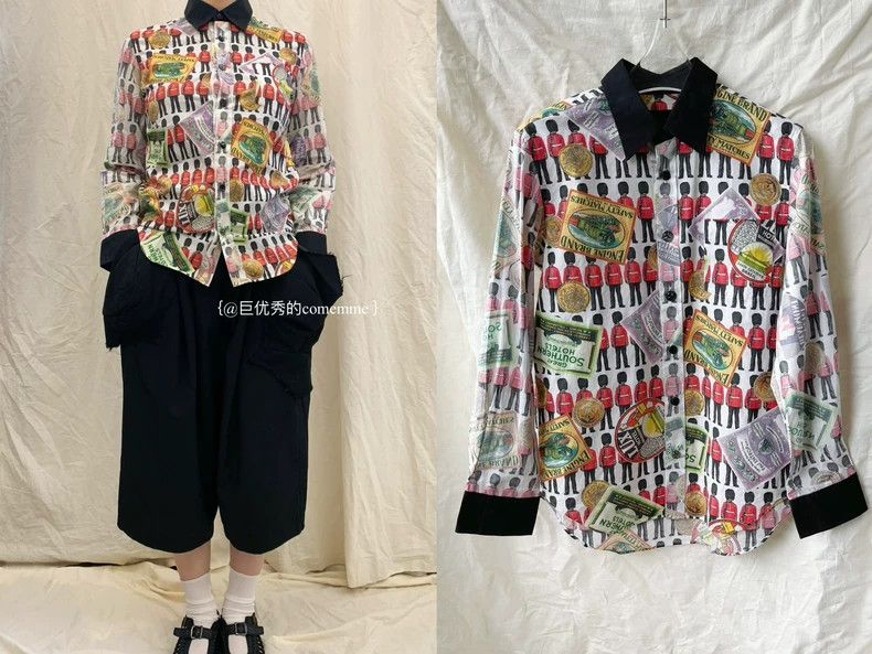 Comme des Garcons Comme Des Garcons Vintage Royal Guard printed black hemmed Size S / US 4 / IT 40 - 1 Thumbnail