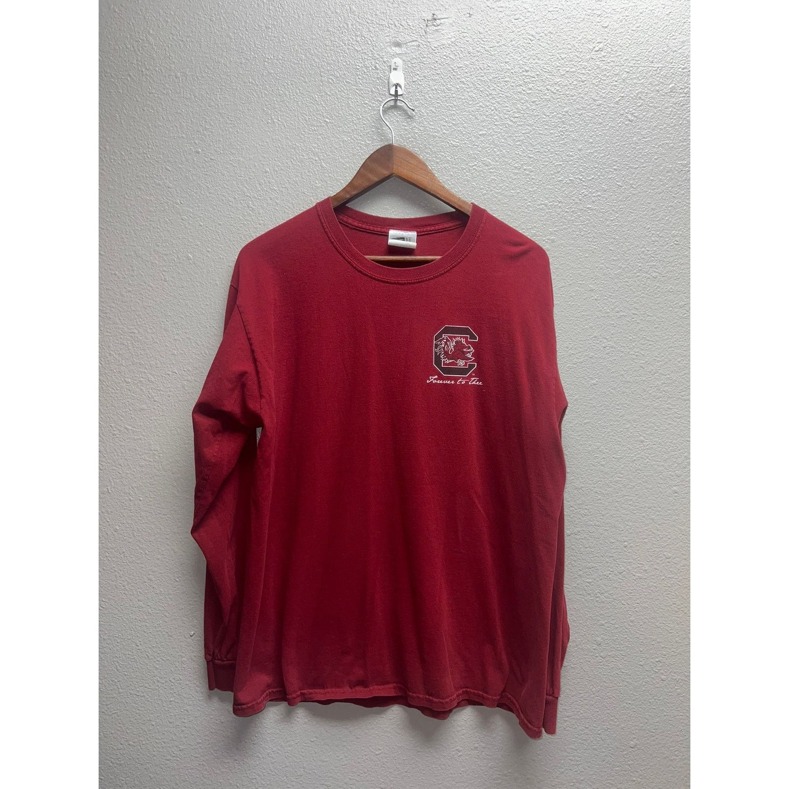Vintage South Carolina Gamecocks Football Shirt Long Sleeve Tee L Size US L / EU 52-54 / 3 - 2 Thumbnail